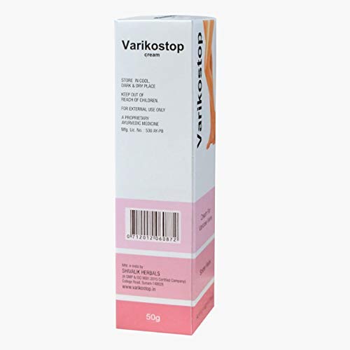 Varikostop Varicose Vein Relief Cream - Pack of 4 | Fast-Acting Leg Circulation Support | For Swollen, Tired Legs & Spider Veins | Home & Travel Use