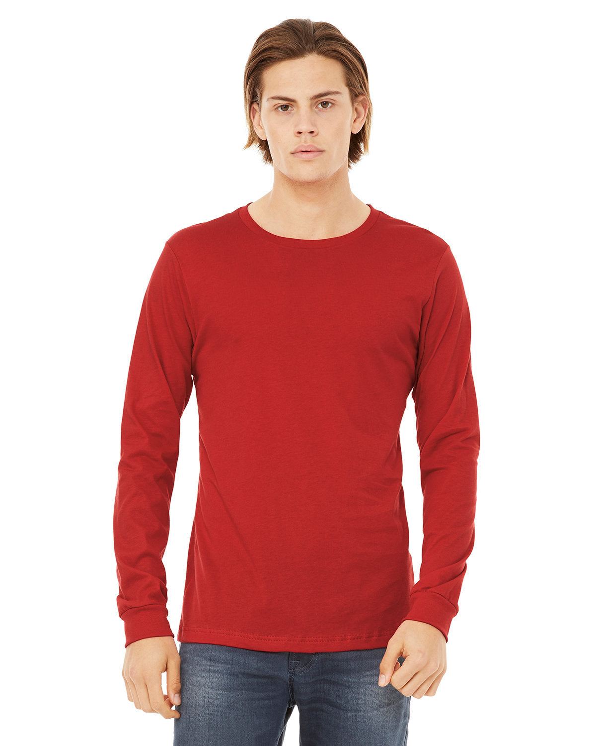 Bella + Canvas 3501 Unisex Jersey Long Sleeve T-Shirt - Soft Cotton Crewneck Tee for Men & Women - Perfect for Casual Wear, Layering & Everyday Comfort