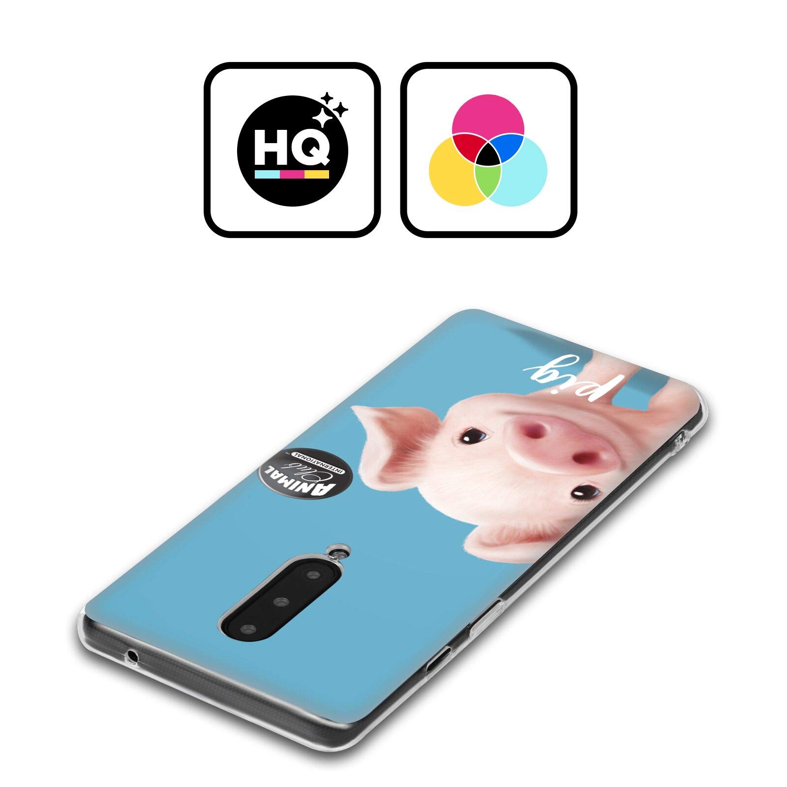 Official Pig Face Soft Gel Case for Google Pixel 6a - Animal Club Design for Daily Protection