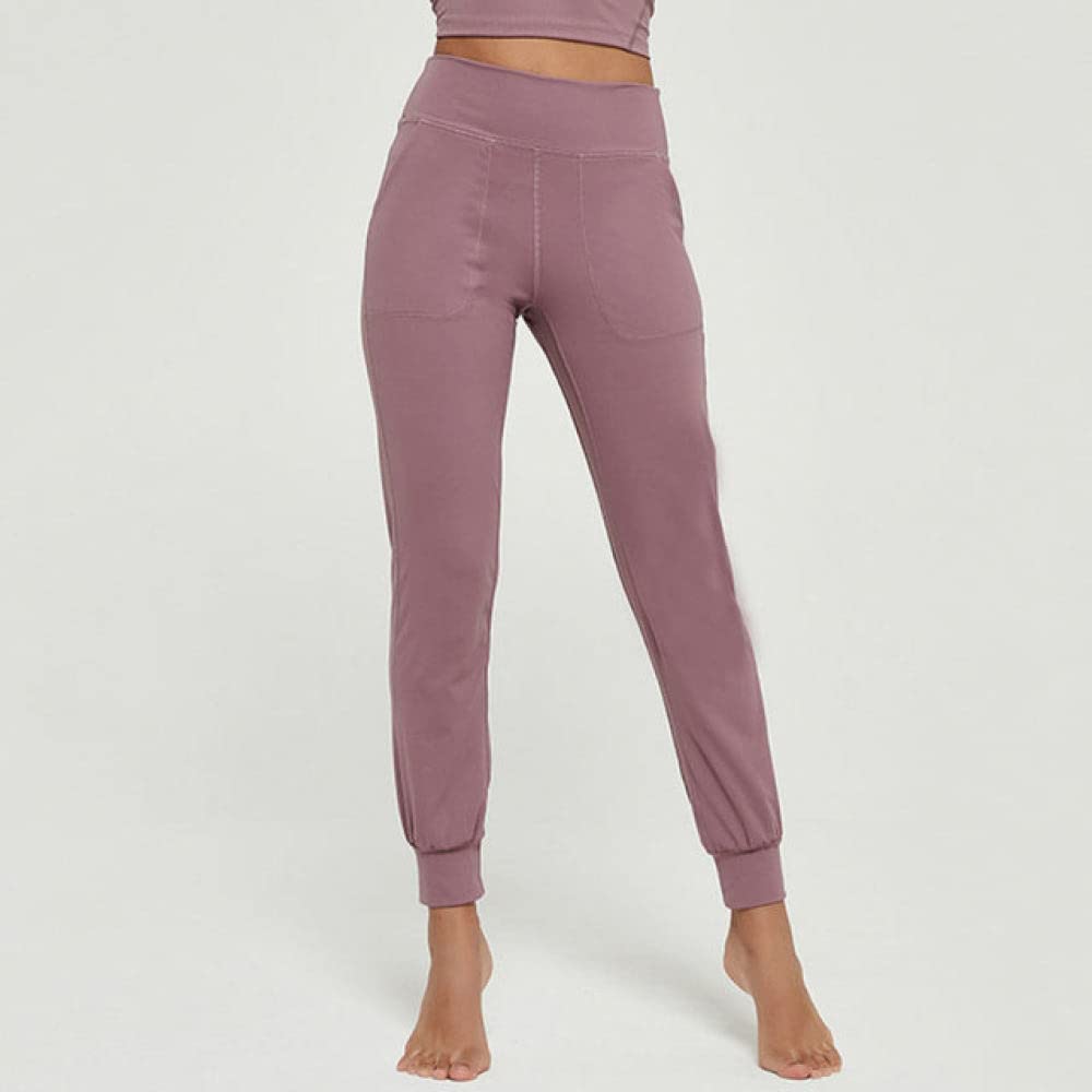 MEYLEE High Waist Yoga Pants - Soft Naked-Feel Athletic Leggings for Women, Gym Workout Running Jogging Fitness, Breathable Stretchy Comfort (Pink) - Perfect for Yoga, Pilates, Lounge & Everyday Wear