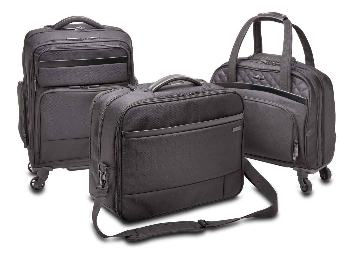 Kensington K60384WW Contour 2.0 Pro Overnight Laptop Spinner Backpack - 17.3 Inch Business Travel Laptop Bag with USB Charging Port, Water Resistant & TSA Friendly for Work, School & Commuting