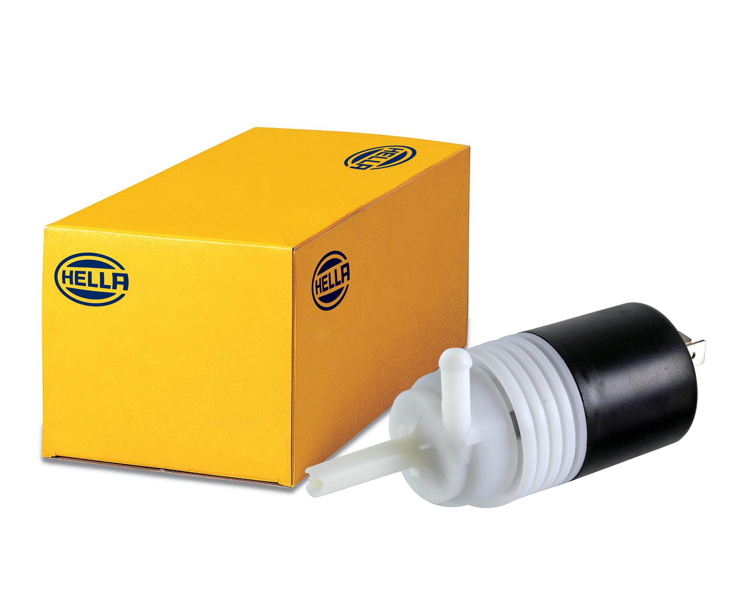 HELLA 005496051 24V Washer Pump - High-Performance Windshield Washer Pump for Trucks, Buses, and Heavy-Duty Vehicles | Durable Replacement Part for Clean Windshield in All Weather Conditions