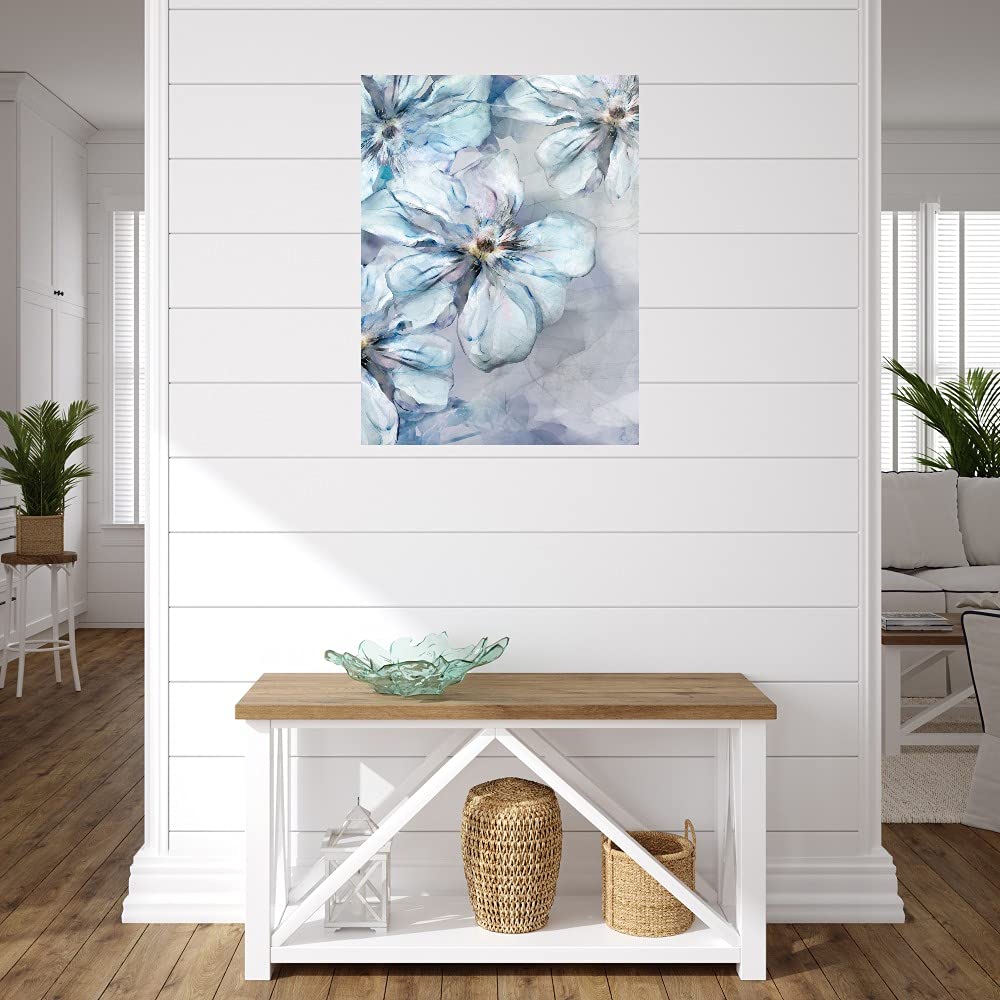 Hand-Painted Fine Art Canvas Wall Decor - Modern Garden Layers Painting for Living Room, Bedroom, Office - 42x56 Inches - Ready to Hang - Perfect for Home, Office & Commercial Spaces