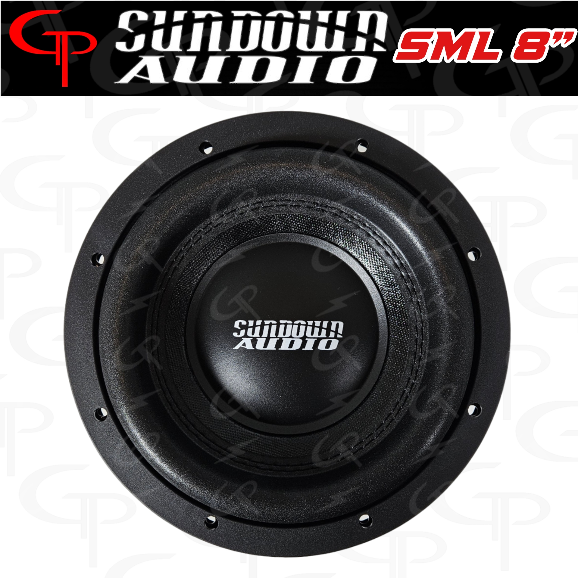 Sundown Audio SML 8 400 Watt Shallow Subwoofer D2/D4 - High Performance Car Audio Subwoofer for Deep Bass in Compact Spaces | Perfect for Trucks, SUVs and Custom Car Audio Systems