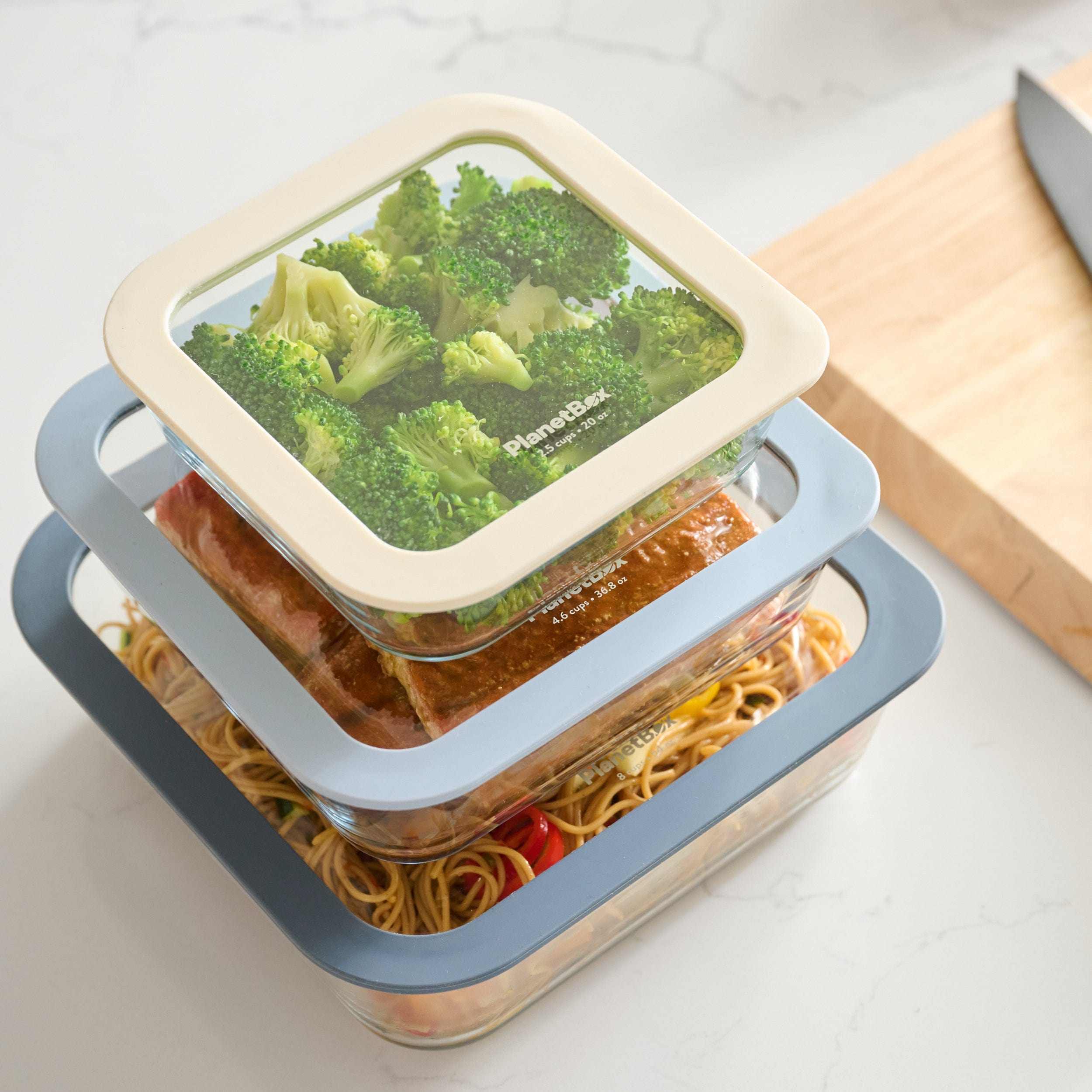 BPA-Free Glass Food Storage Containers with Airtight Lids - 10-Piece Set for Meal Prep, Leftovers & Pantry Organization | Microwave, Freezer & Dishwasher Safe