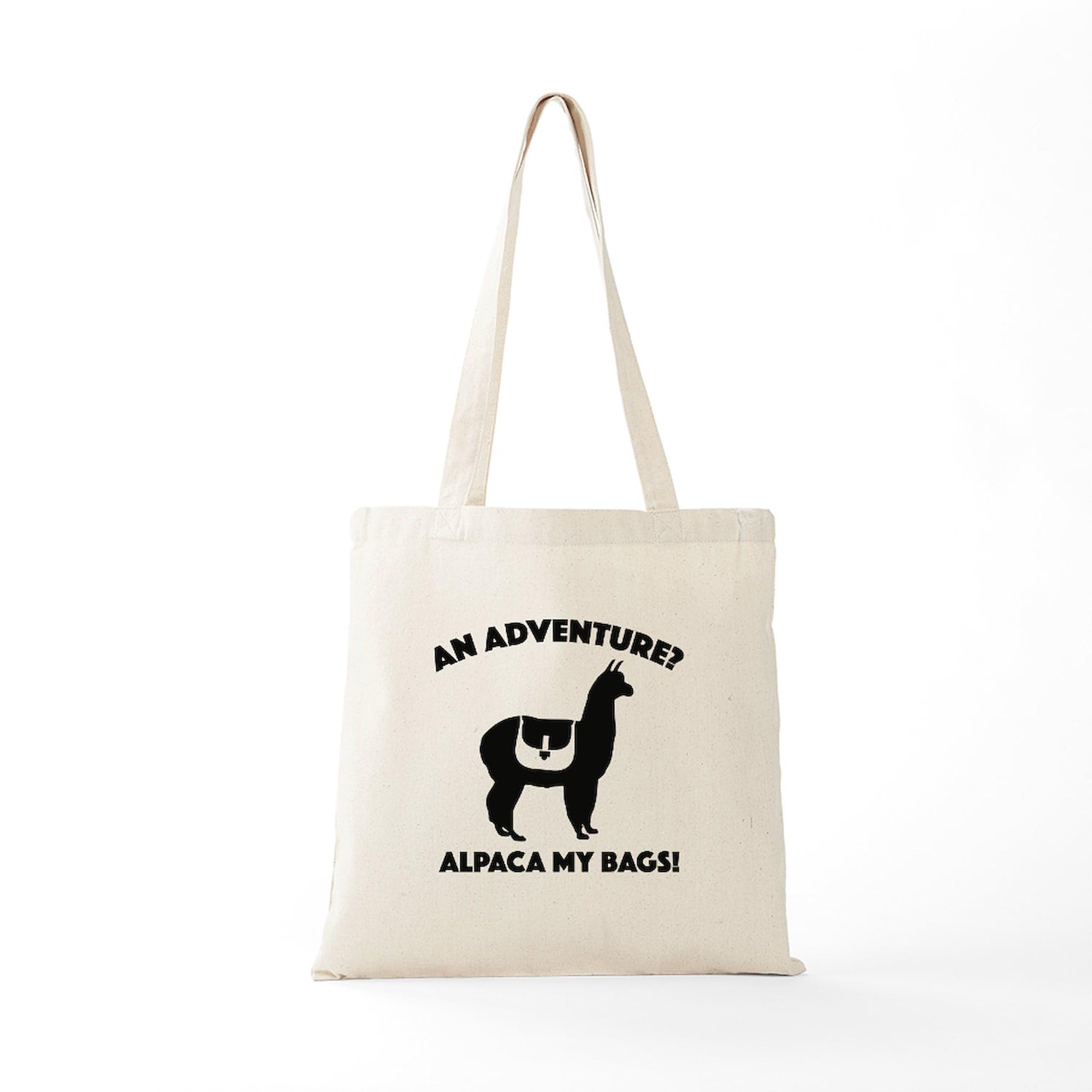 Alpaca My Bags Natural Canvas Tote Bag - Eco-Friendly Reusable Shopping Bag for Groceries, Beach & Daily Use | CafePress