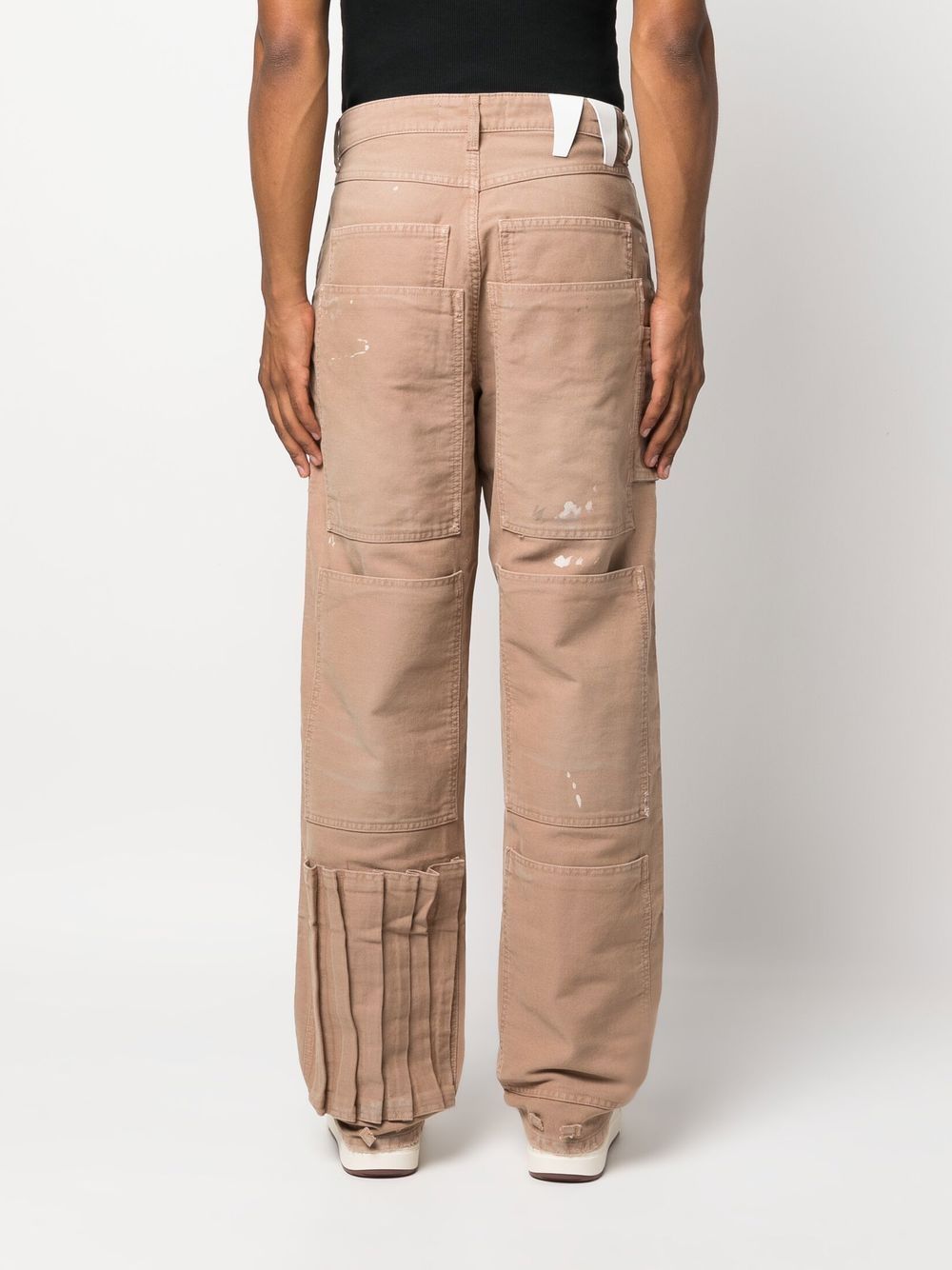 DARKPARK Men's Casual Beige Trousers - Comfortable Slim Fit Pants for Work, Travel & Everyday Wear