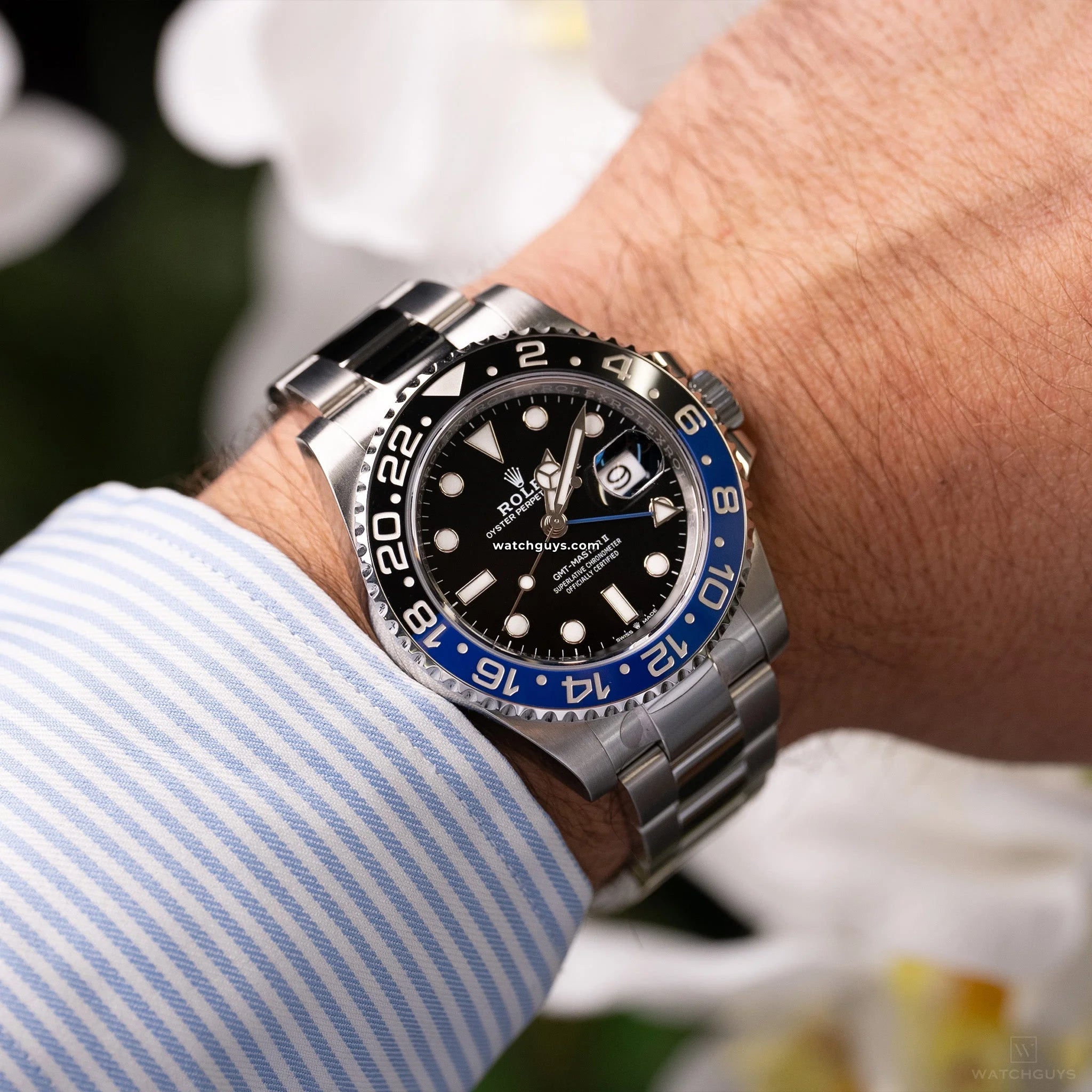Rolex GMT Master II 126710BLNR Batman Watch - Stainless Steel Luxury Men's Timepiece with Blue & Black Ceramic Bezel - Perfect for Travel, Business & Collectors