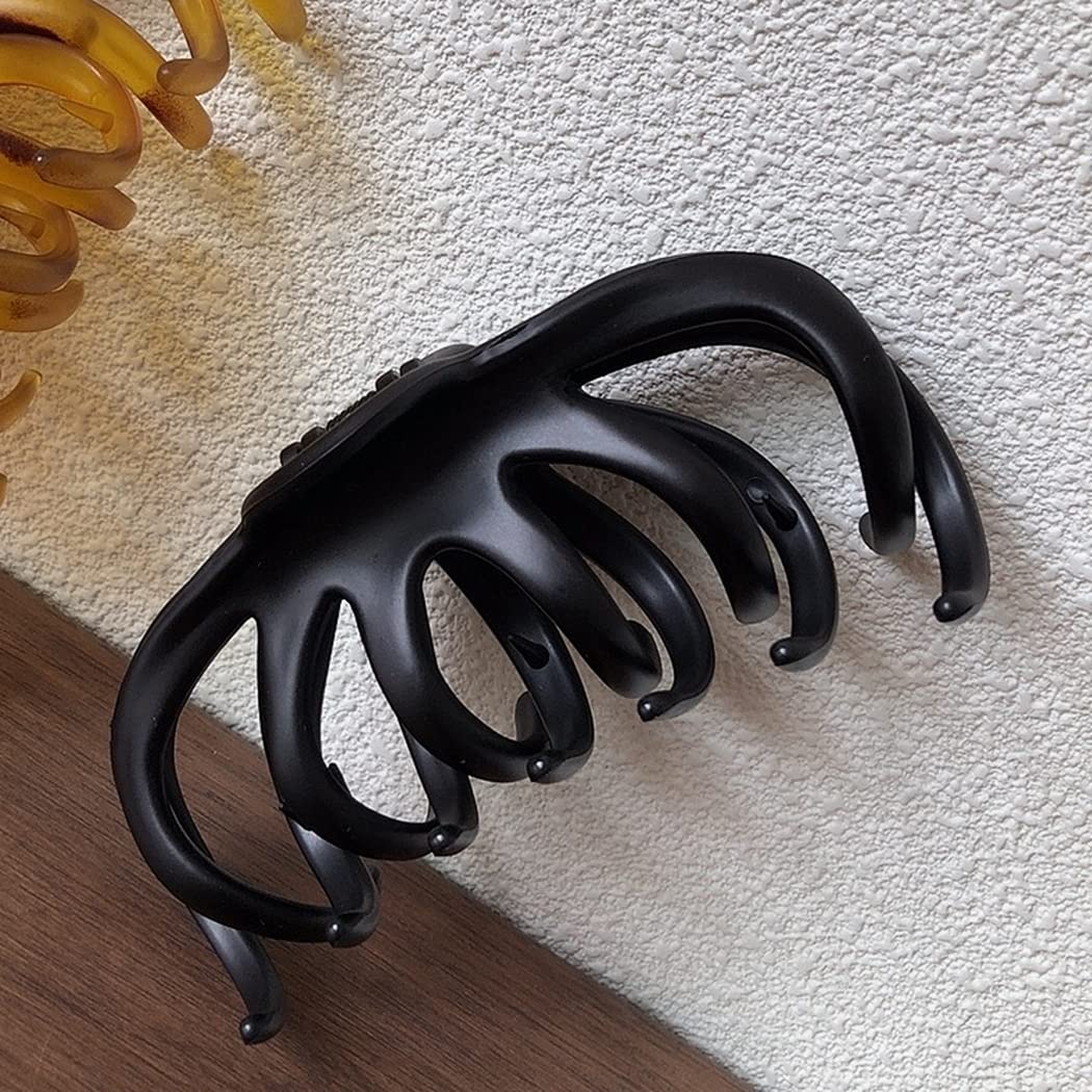 Licogel Non-Slip Large Hair Claw Clips 3-Pack - Strong Hold Geometric Resin Hair Clips for Women - Perfect for Ponytails, Buns & Updos - Fashion Hair Accessories