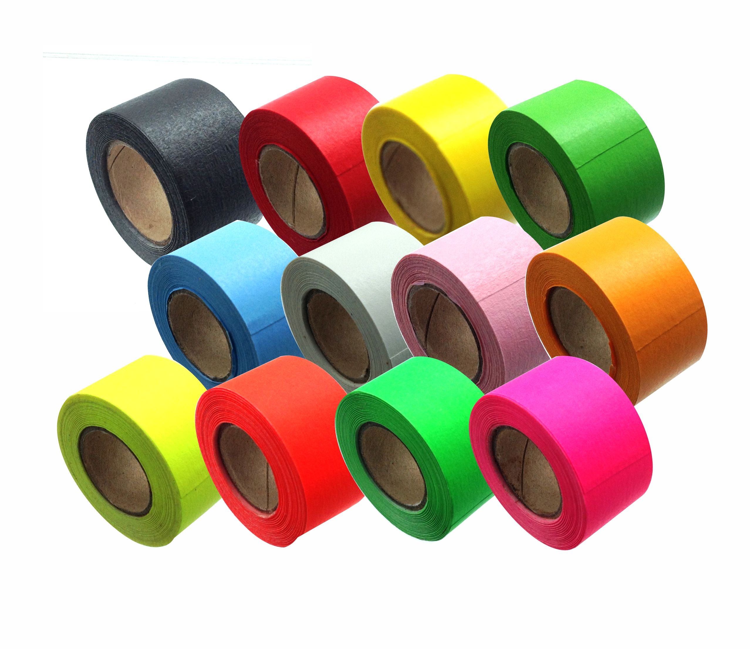 1 Inch x 8 Yard Mini Roll Paper Tapes - Spike Tape for Stage Marking, Dance Floors & Event Planning - Durable, Low-Residue Adhesive for Temporary Markings