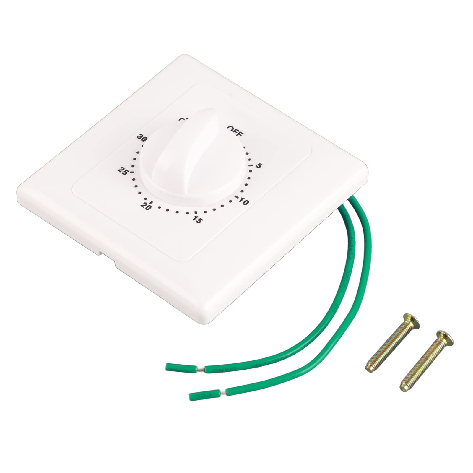 High Power Countdown Timer Switch - 30 Minute Mechanical Time Switch with Normally Open Function, 86 Panel Wall Mount, AC 220V - Perfect for Water Pumps, Irrigation Systems & Home Automation
