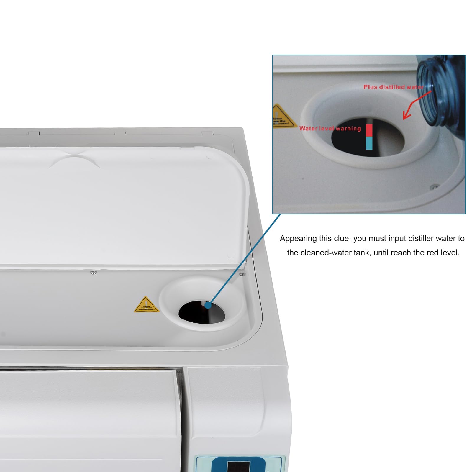 1600W Digital LED Display Benchtop Autoclave Sterilizer 16L with Double Door Lock & Vacuum Drying - Ideal for Dental Clinics, Tattoo Studios, and Medical Laboratories