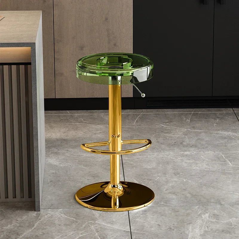 Premium Acrylic Kitchen Island Bar Stool - Modern High-End Counter Stool for Dining & Entertaining - Perfect for Home, Restaurant & Cafe Use