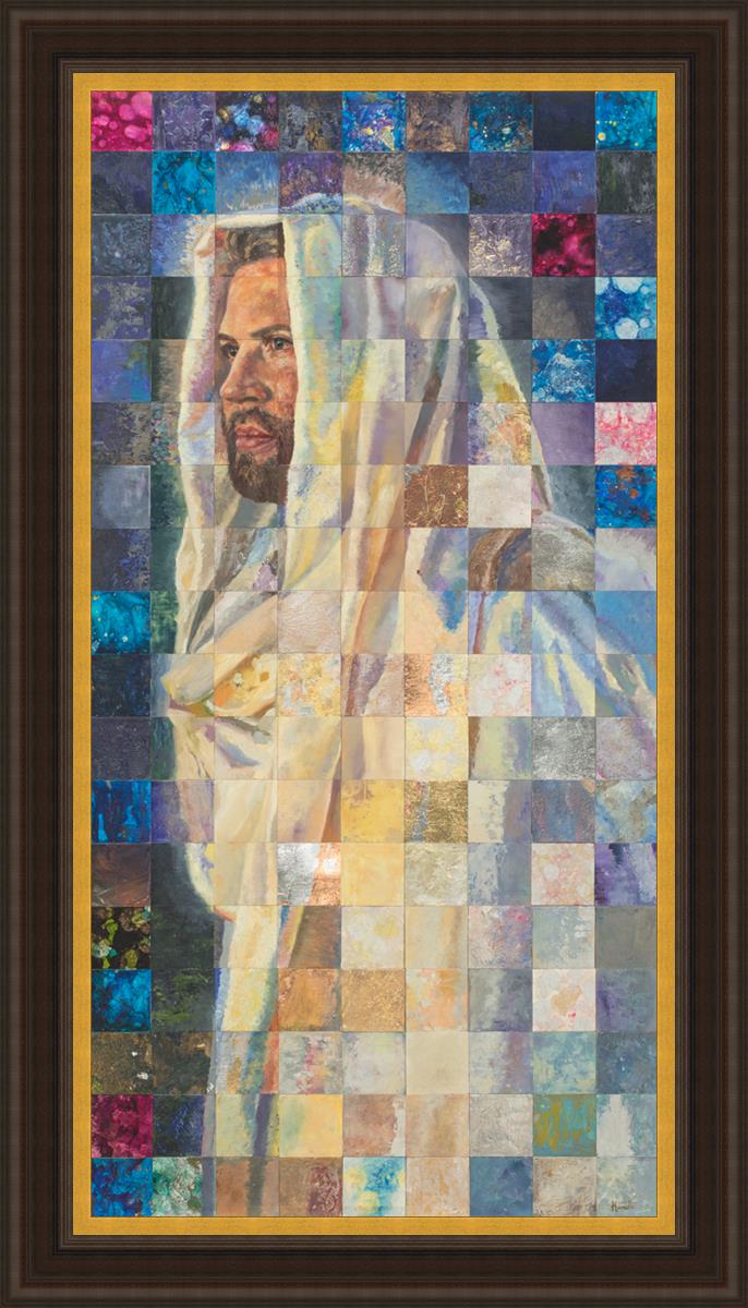 Pieced Together A Portrait of Christ - Handmade Christian Wall Art for Home & Church Decor - Perfect for Gifts & Spiritual Inspiration