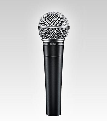 Shure SM58-S Dynamic Vocal Microphone Bundle with On/Off Switch - Includes Mic Clip, Carrying Pouch, Boom Stand & XLR Cable for Live Performances, Studio Recording & Podcasting