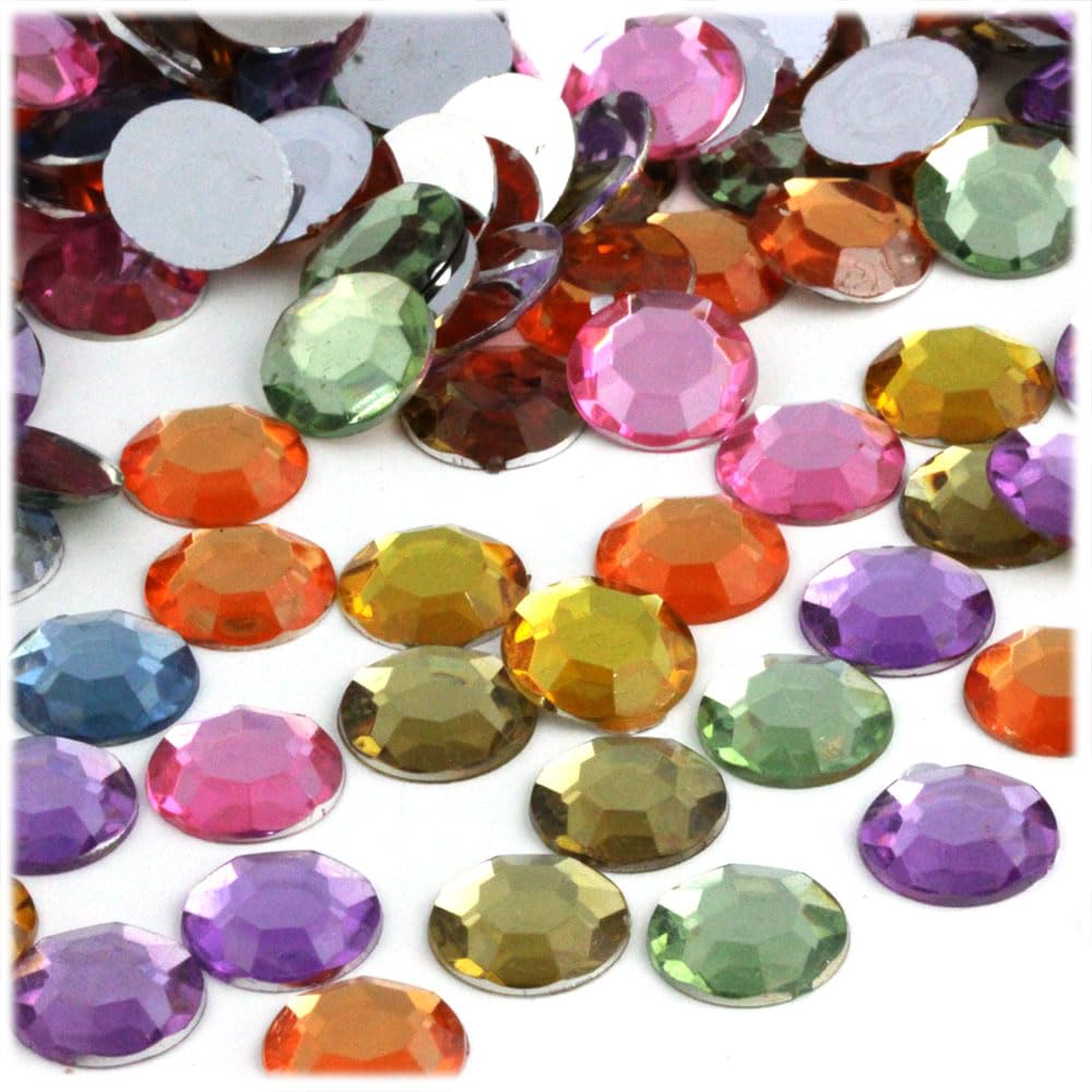 144pc 11mm Round Rhinestones - Pastel Assortment for DIY Crafts, Jewelry Making, Scrapbooking & Nail Art | The Crafts Outlet