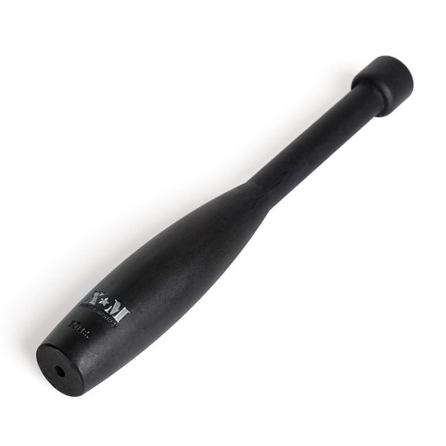 XM FITNESS 10lbs Indian Steel Club - Premium Steel Mace for Full-Body Workouts, Strength Training & Functional Fitness - Perfect for Home Gym, CrossFit & Martial Arts Training