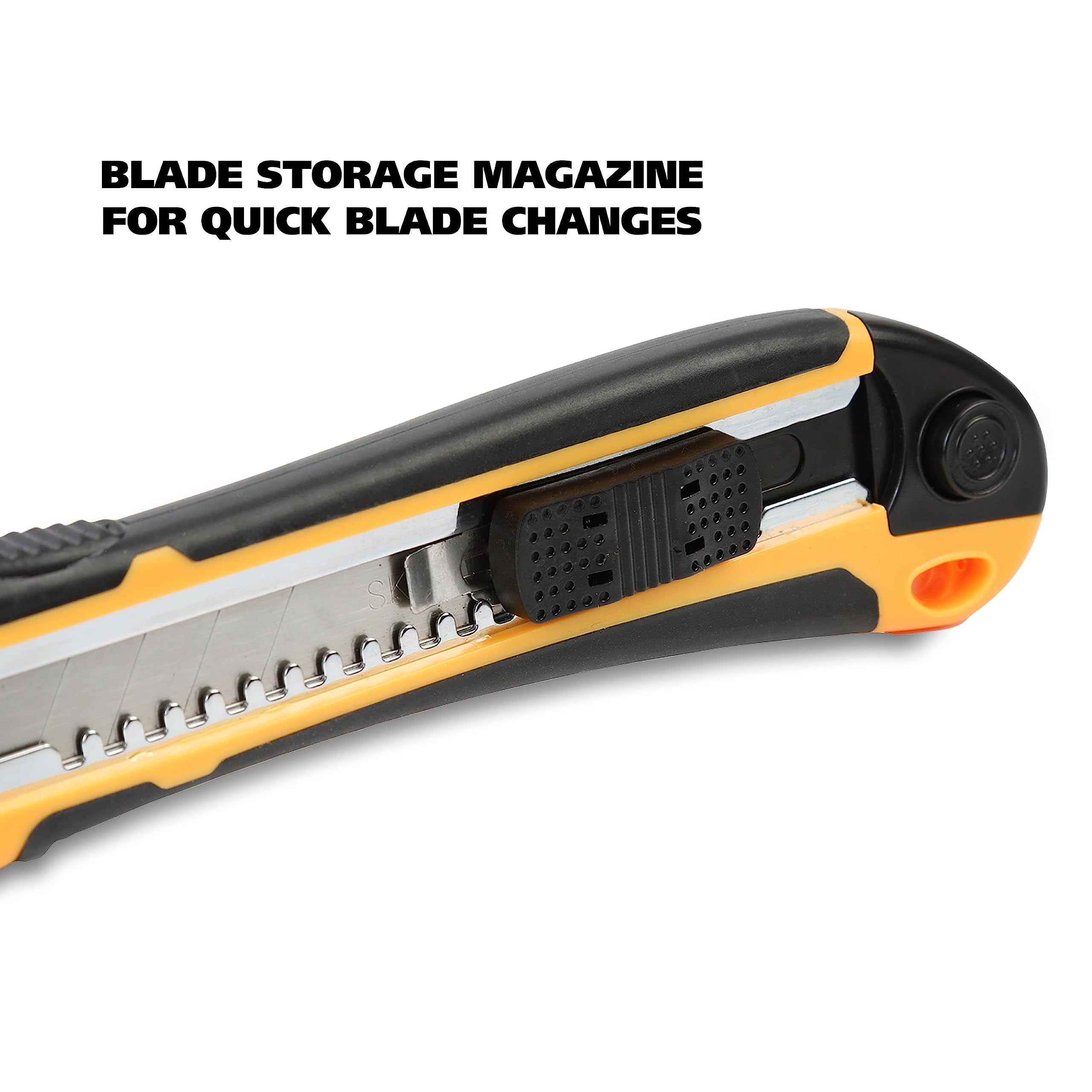 GreatNeck 80026 Speed Feed Breakaway Knife - High-Quality Utility Knife for Construction, Roofing & DIY Projects | Sharp & Durable for Cutting Carpet, Drywall & More