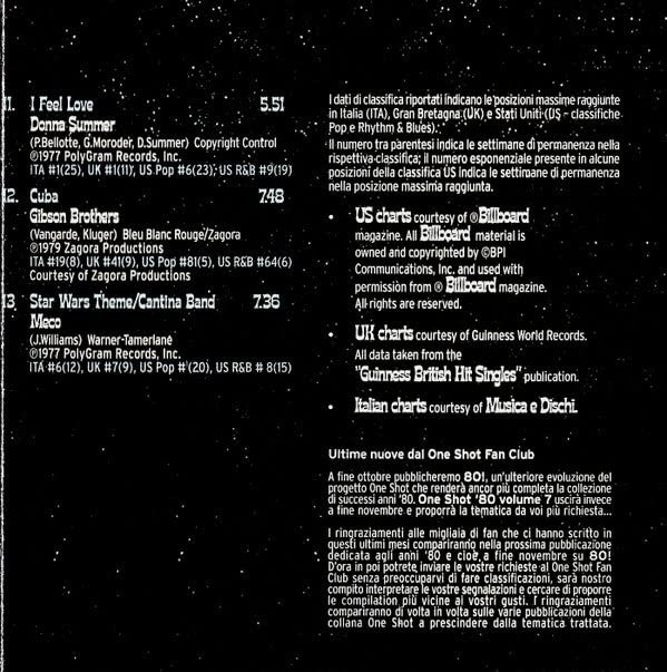 CD One Shot Disco Definitive Collection Vol 1 - Classic 70s & 80s Disco Music Hits - Perfect for Dance Parties, Retro Nights & DJ Mixing