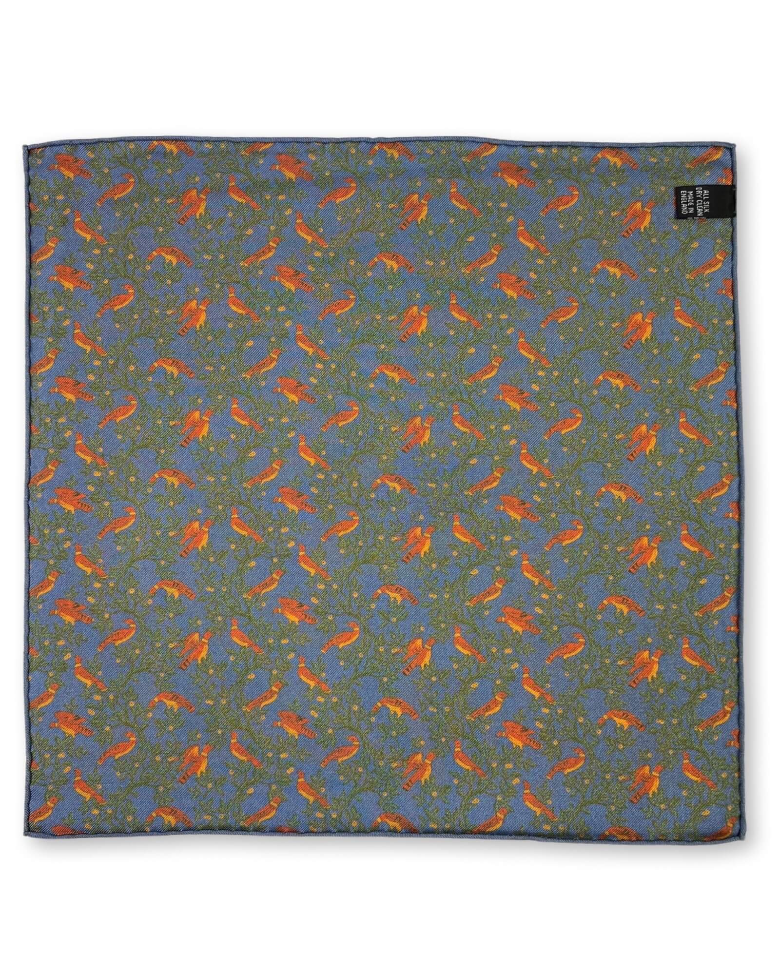 DÉCLIC Priory Reversible Pocket Square - Premium Steel Design for Men's Formal Attire | Perfect for Weddings, Business Meetings & Special Occasions