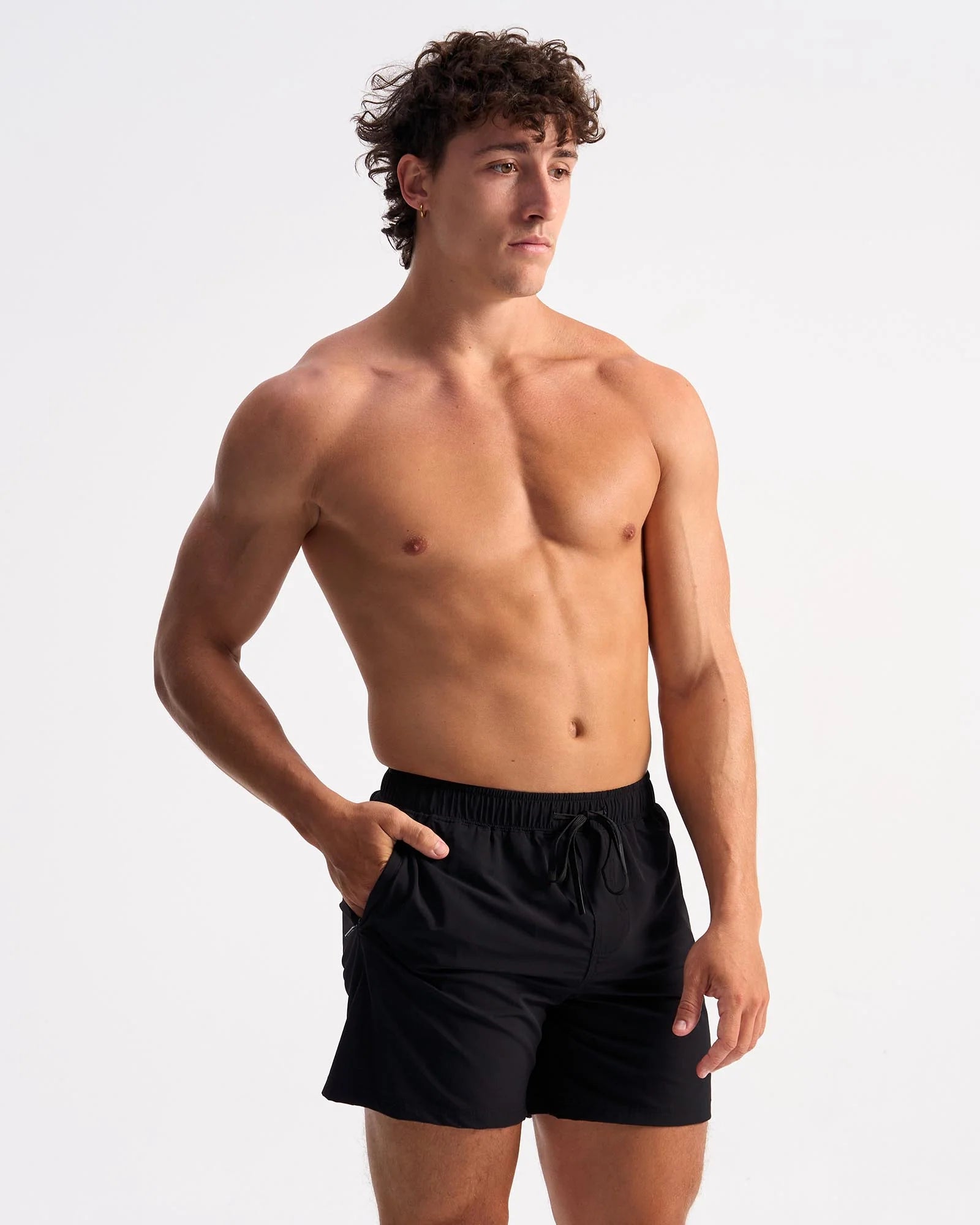 Teamm8 Bolt 5 Short Black - Men's Running Shorts with Pockets for Gym, Jogging & Outdoor Sports