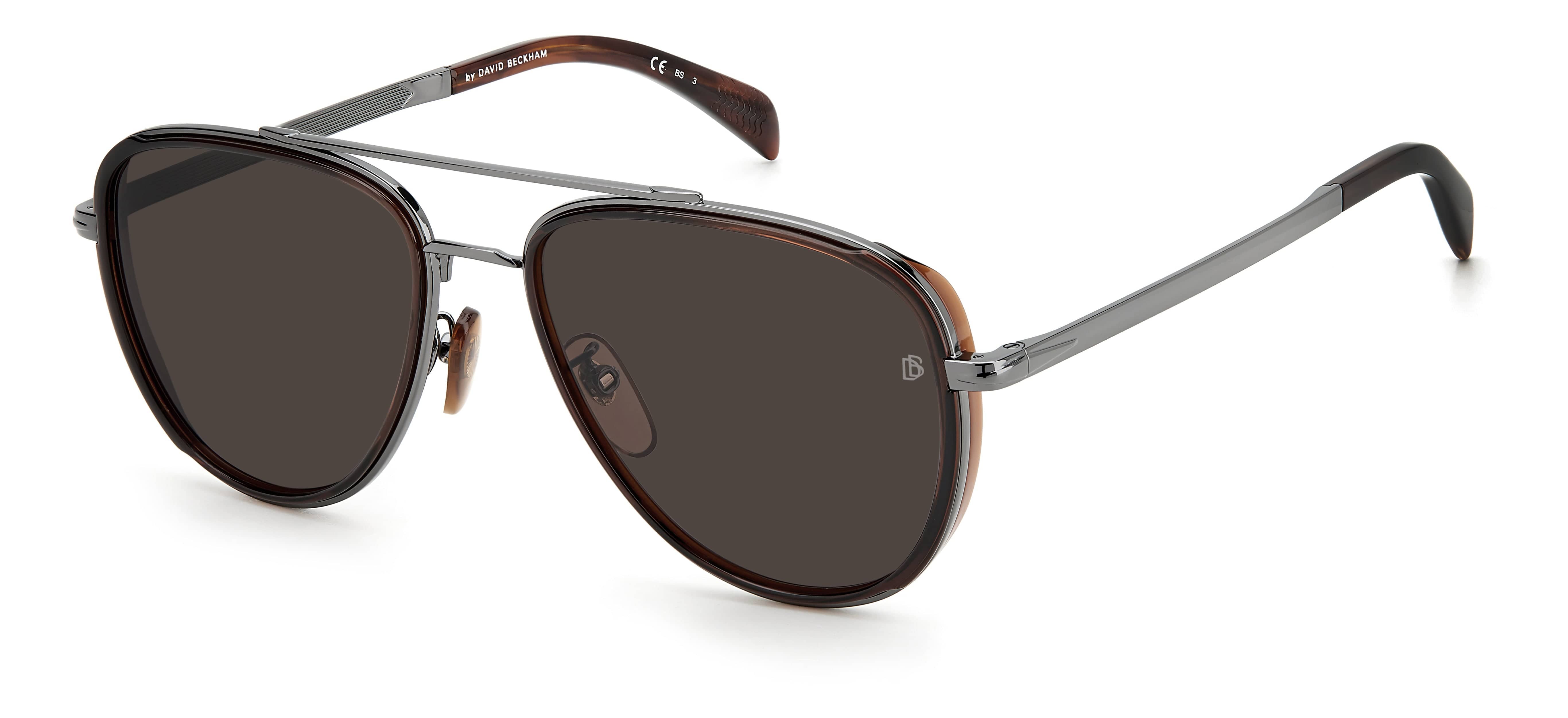 David Beckham DB 7068/G/S CVW 5818 Polarized Sunglasses for Men - UV Protection, Fashion Aviator Style - Perfect for Driving, Beach & Outdoor Activities