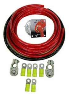 Bryke Racing Battery Cable Wiring Relocation Kit - High Performance Battery Disconnect Switch for Car, Truck & Off-Road Vehicles - Perfect for Engine Bays & Custom Auto Electrical Systems