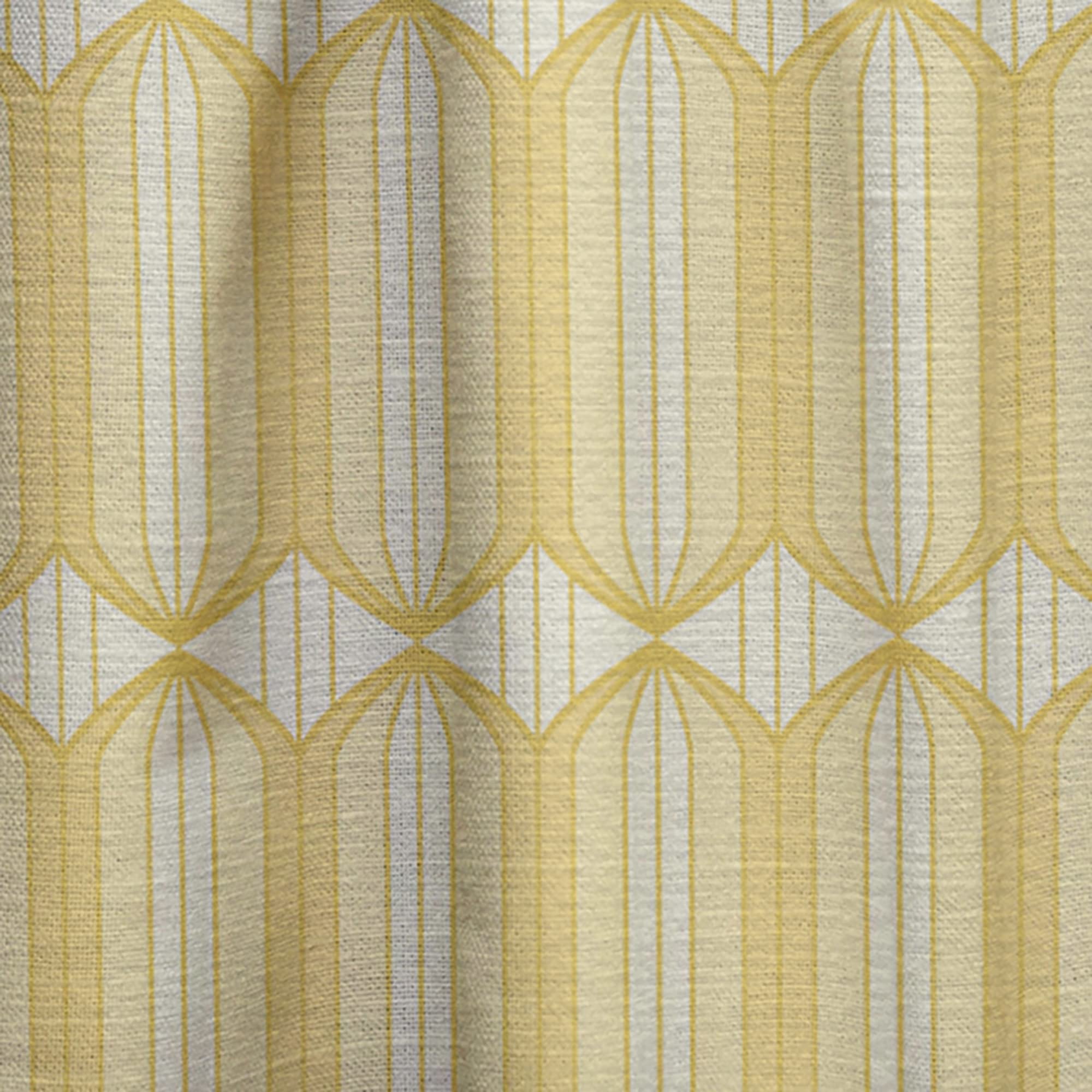 DesignQ Retro Ornamental Design III Thermal Insulated Curtains - Single Panel 52x95 Inch for Bedroom & Living Room - Blackout Drapes for Home Decor & Privacy