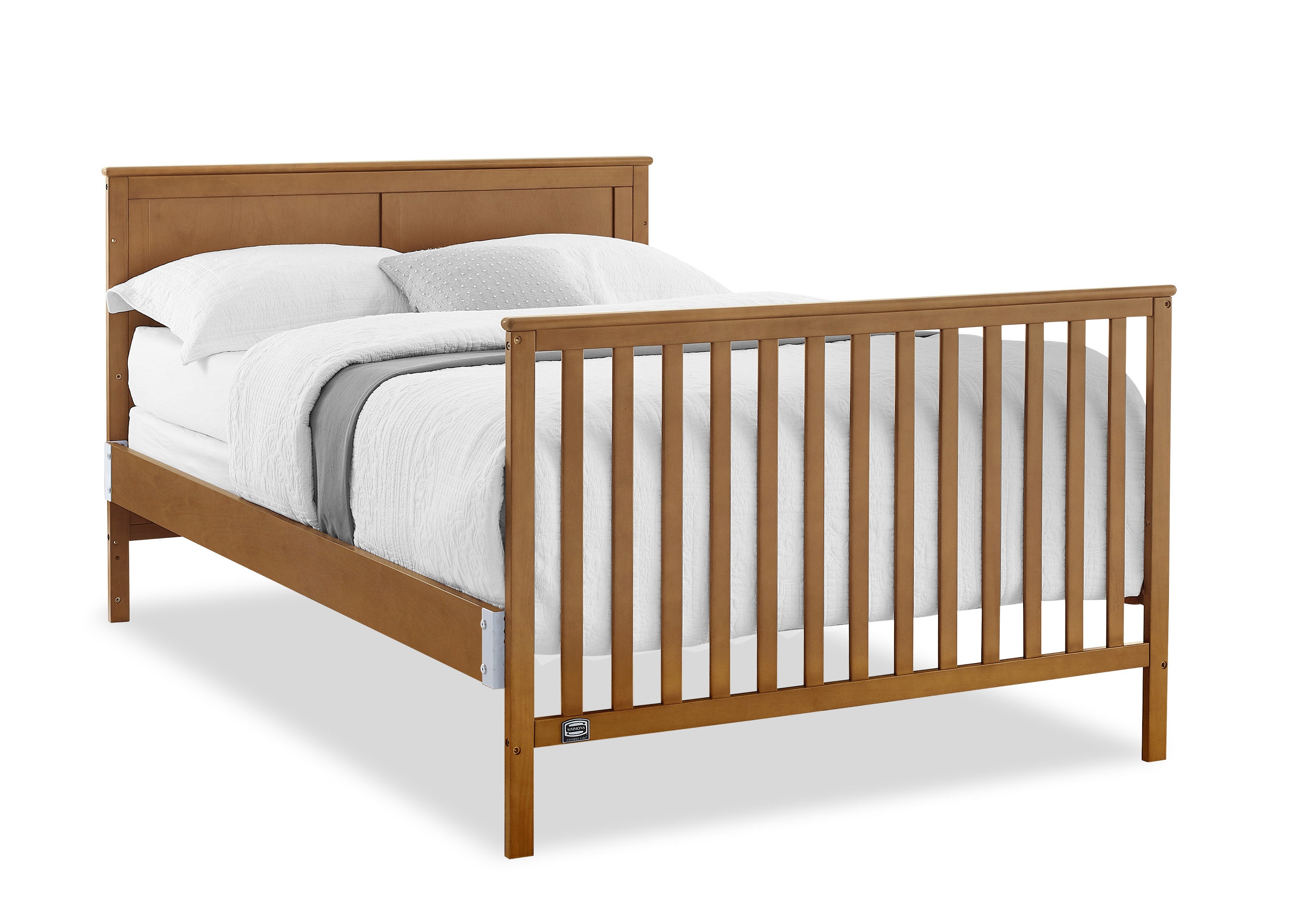 Logan 6-in-1 Convertible Baby Crib with Underdrawer Storage - White Nursery Furniture for Newborn to Toddler Bed | Perfect for Small Spaces & Modern Nurseries