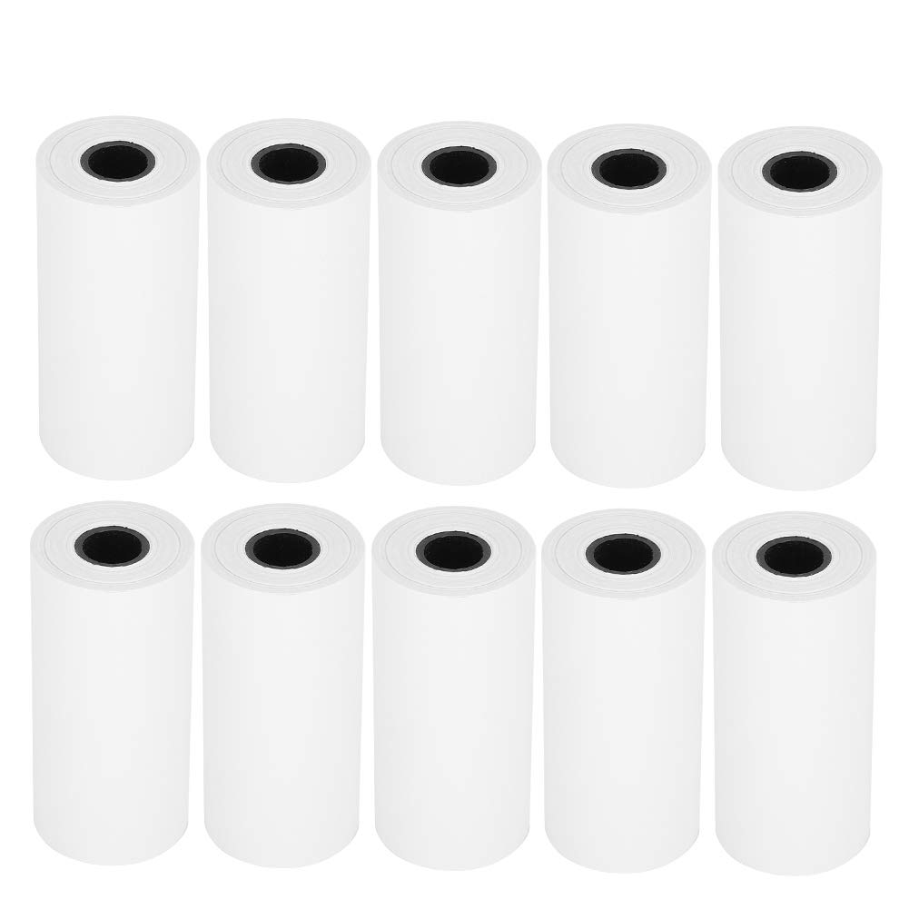 10Pcs Mini Thermal Paper Rolls - Printable Sticker Paper for Portable Photo Printers & Pocket Thermal Printers | Ideal for Receipts, Labels, and On-the-Go Printing
