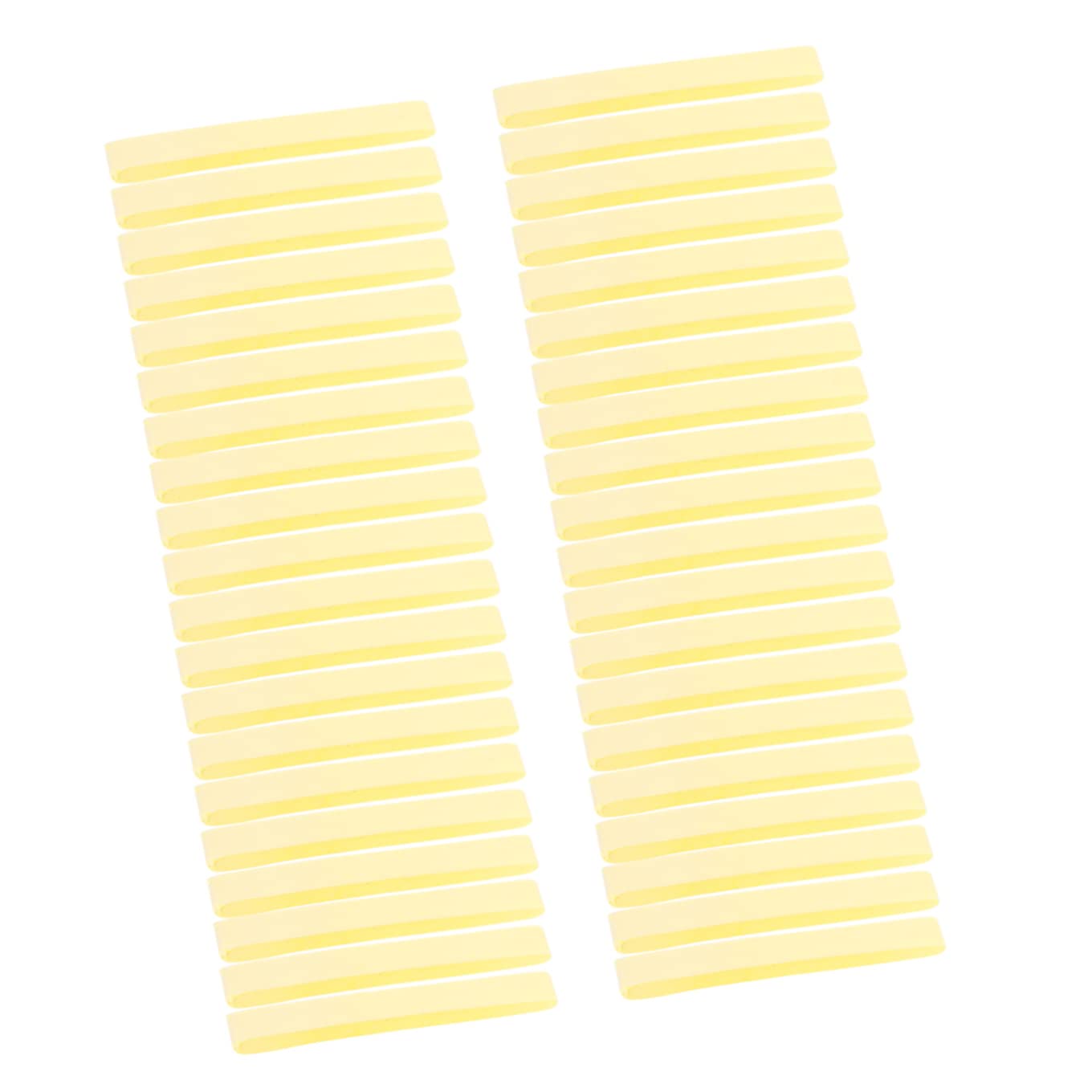 FRCOLOR 60pcs Yellow Makeup Sponges for Women - Soft Round Cosmetic Puffs for Face Cleaning & Powder Application