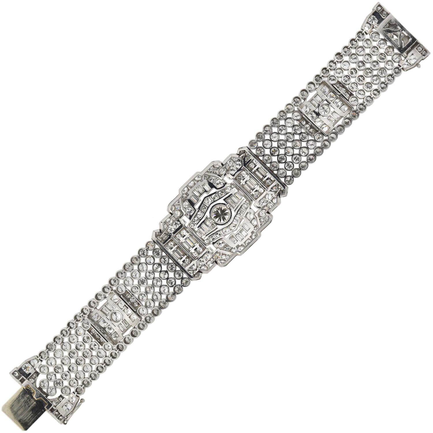 Vintage Platinum Diamond Tennis Bracelet - 32ctw Total Weight, Elegant & Timeless Jewelry for Women, Perfect for Weddings, Anniversaries & Special Occasions