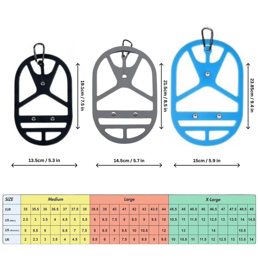 Best Shoe Holster for Backpack with Clip Hanger - Durable Footwear Holder for Sneakers, Cleats & Sports Shoes - Perfect for Travel, Outdoor Adventures, Gym & Space Saving Organization