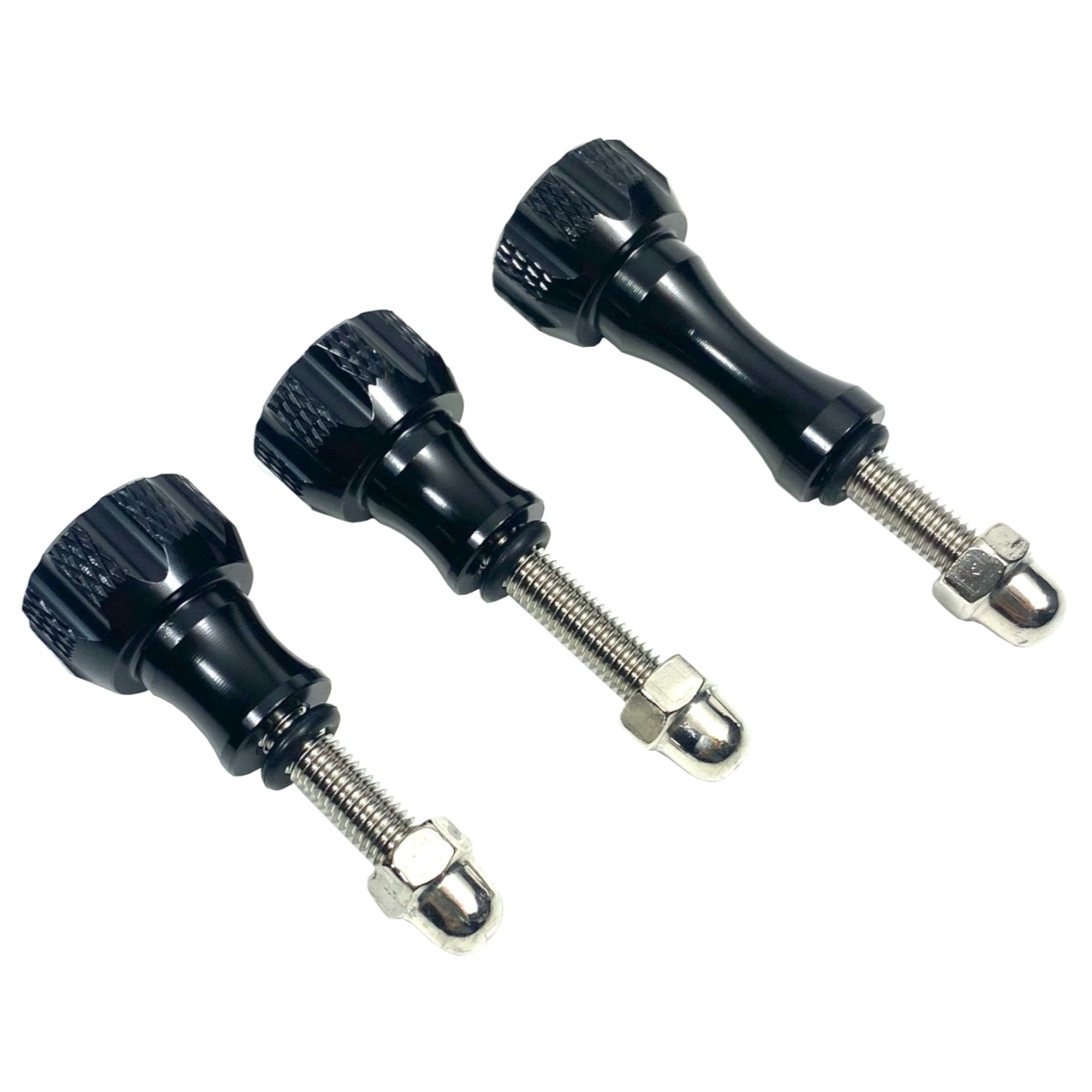 3-Pack Aluminum Thumbscrew Knob Bolt Nut for GoPro 12/11/10/9/8/7/6/5/4/3/3+/2/1 & DJI Osmo Action Cameras - Quick Accessory Replacement for Vlogging, Cycling & Outdoor Adventures