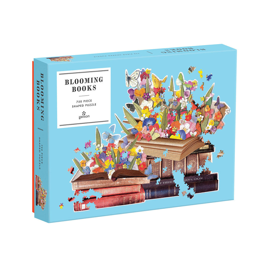 Blooming Books Jigsaw Puzzle - 1000 Piece Floral Book Cover Art Puzzle for Adults - Perfect for Relaxation, Home Decor & Gift Giving