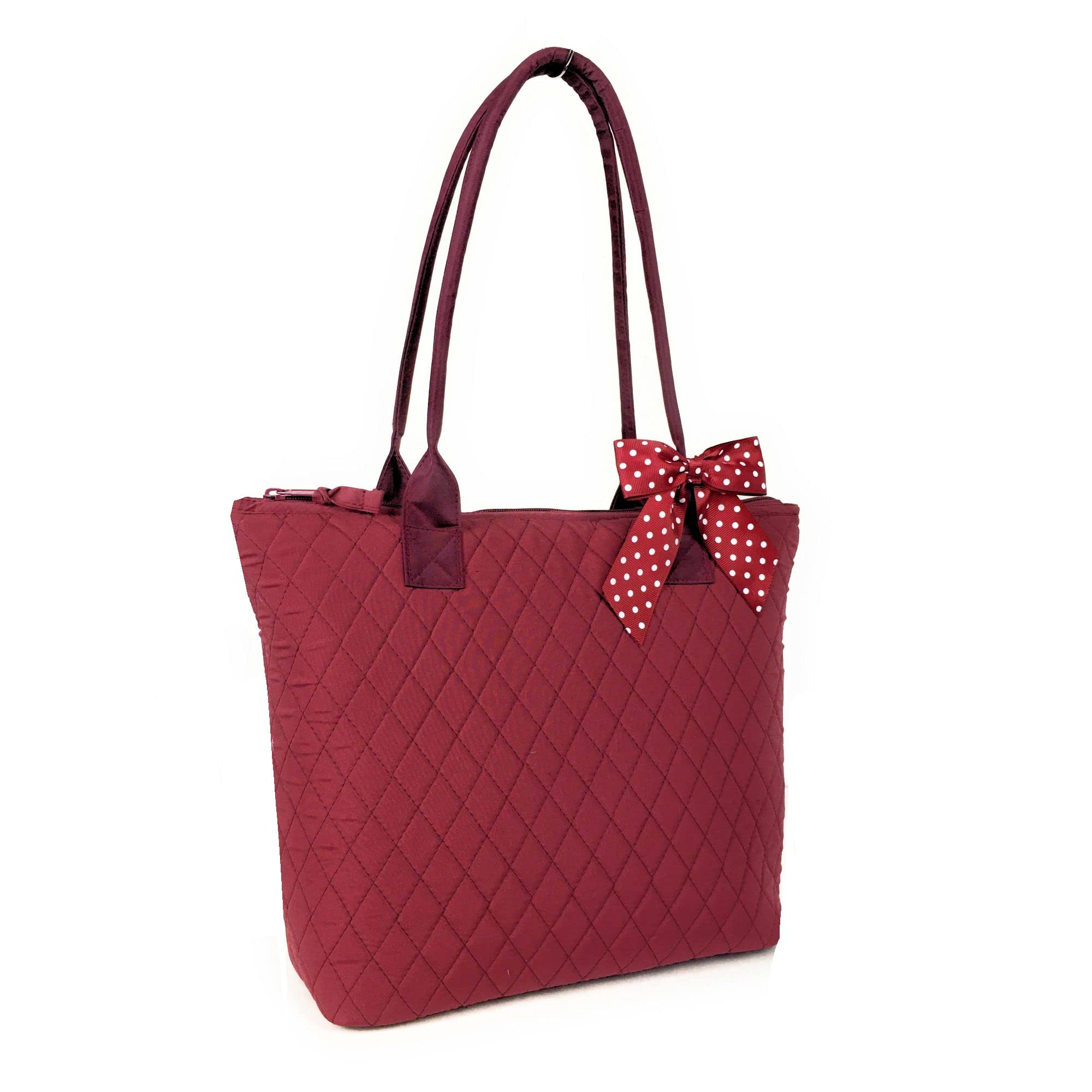 Quilted Shoulder Tote Bag for Women - Stylish Large Capacity Handbag Purse - Perfect for Work, Travel & Shopping