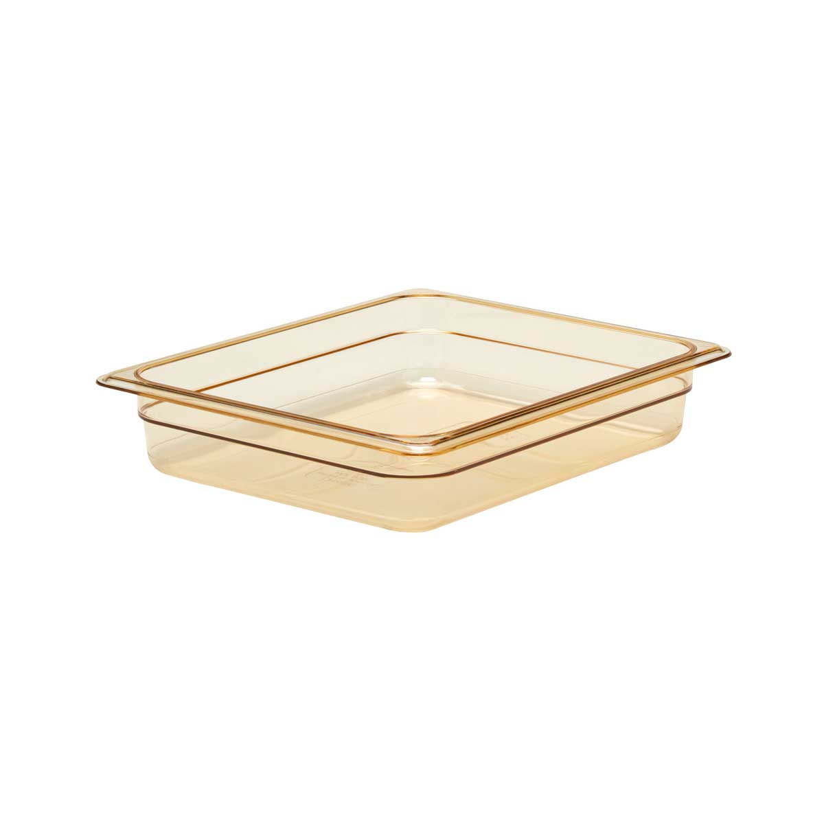 Cambro 22HP150 1/2 Size High Heat Food Pan - Amber, 2.5