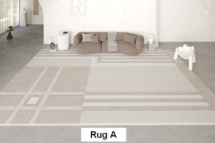 Modern Geometric Area Rugs for Living Room, Dining Room & Bedroom - Contemporary Home Decor & Interior Design Ideas - Perfect for Cozy Spaces, Office Decor & Airbnb Styling