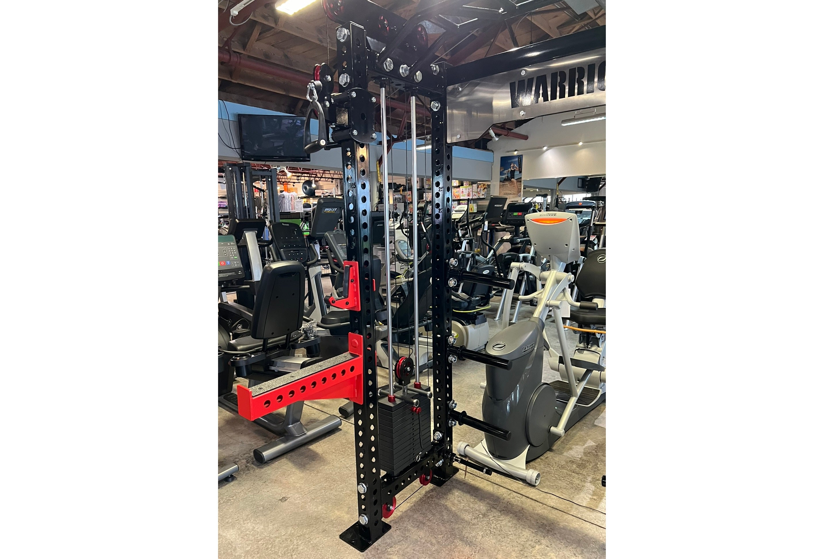 Warrior 2.0 Cable Crossover Pulley System - Power Rack Gym Equipment for Home & Commercial Use - Strength Training Machine for Full Body Workouts - Perfect for Weight Lifting, CrossFit & Functional Fitness