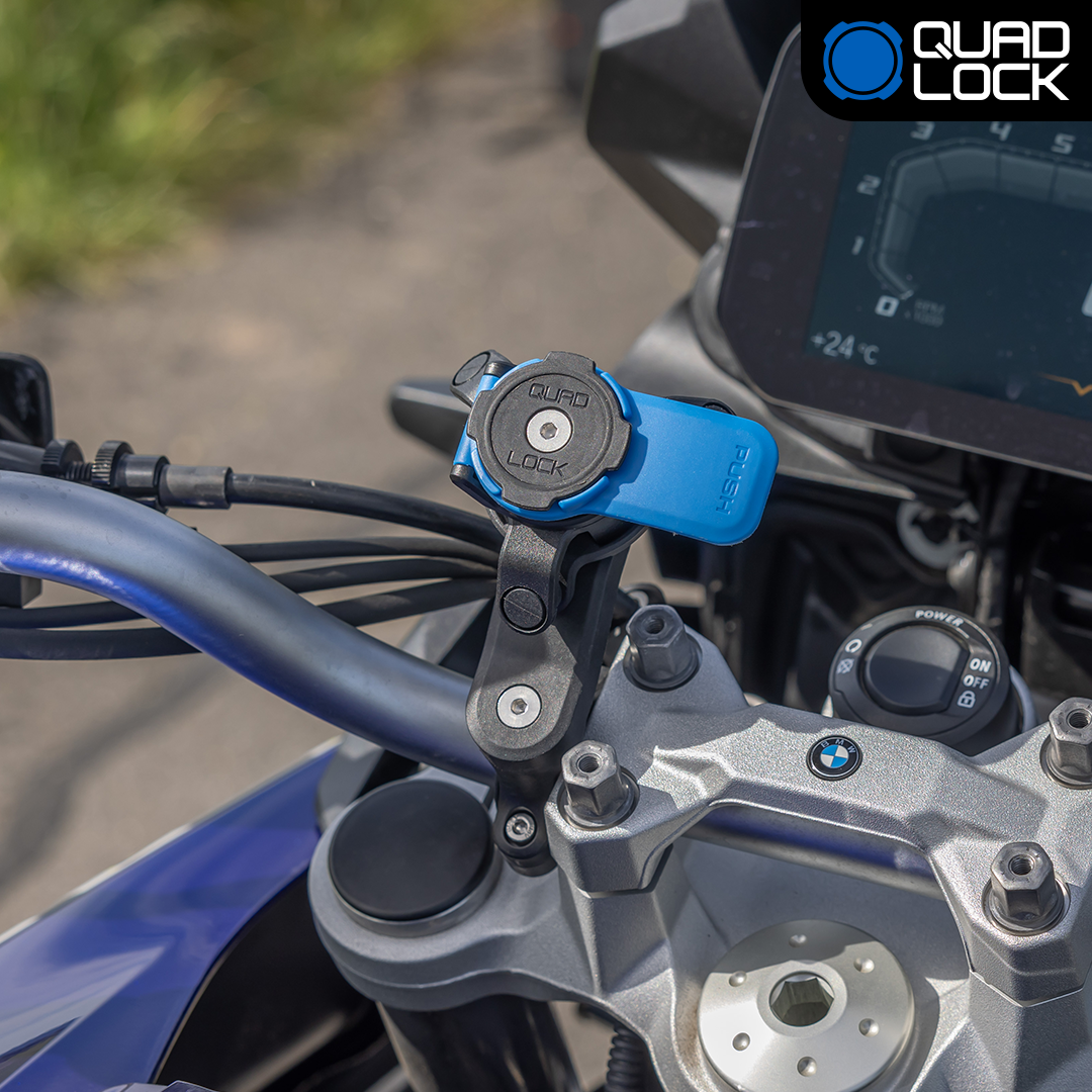 Universal Motorcycle Handlebar Mount for Phone & GPS - Durable & Adjustable - Perfect for Adventure Riding, Commuting & Off-Road Navigation