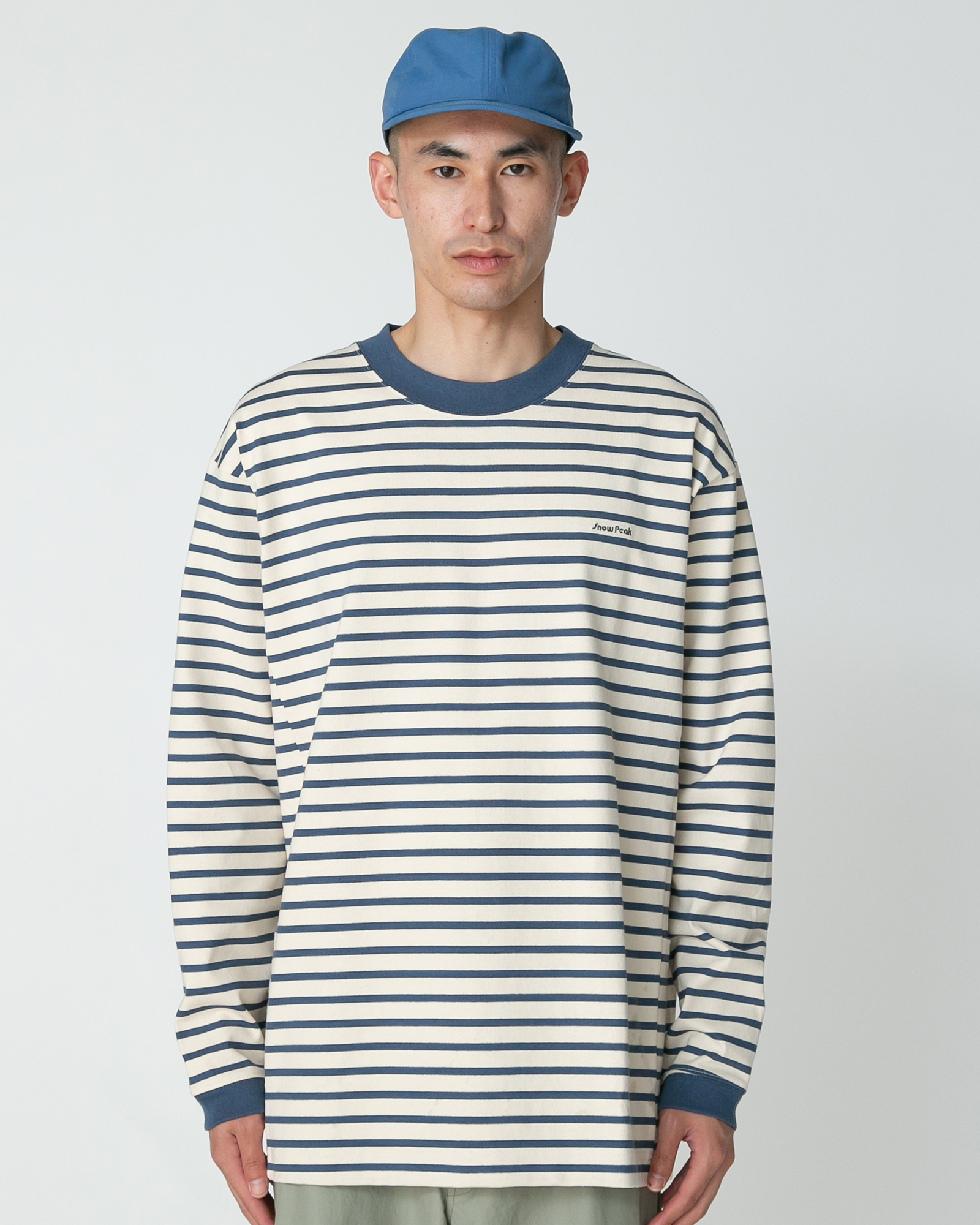 Premium Heavyweight Cotton Long Sleeve T-Shirt with Contrast Border - Comfortable Casual Wear for Men & Women | Perfect for Everyday Outfits, Layering and Outdoor Activities