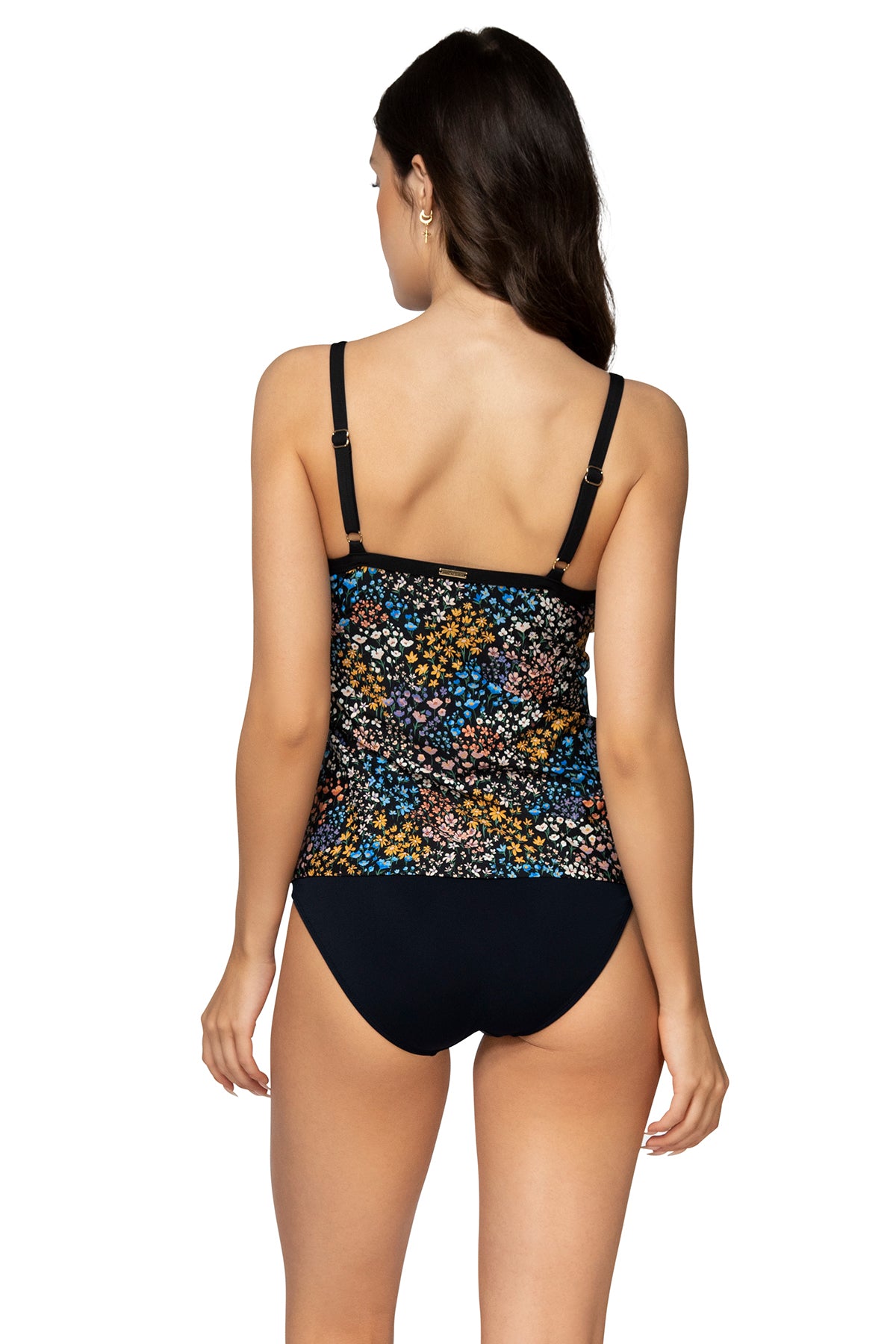 Forever Tankini Sunbloom - Women's Floral Print Swimwear Top with Adjustable Straps & UPF 50+ Protection - Perfect for Beach Vacations, Pool Parties & Summer Getaways
