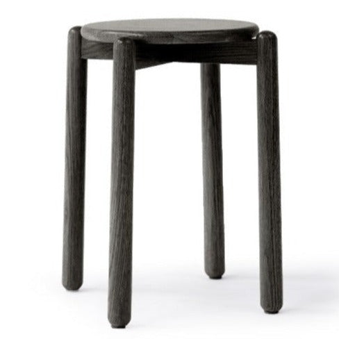 Premium Solid Wood Stackable Stool - Oak, Rubber, Ash, Cherry - Perfect for Home, Office, Kitchen & Outdoor Use