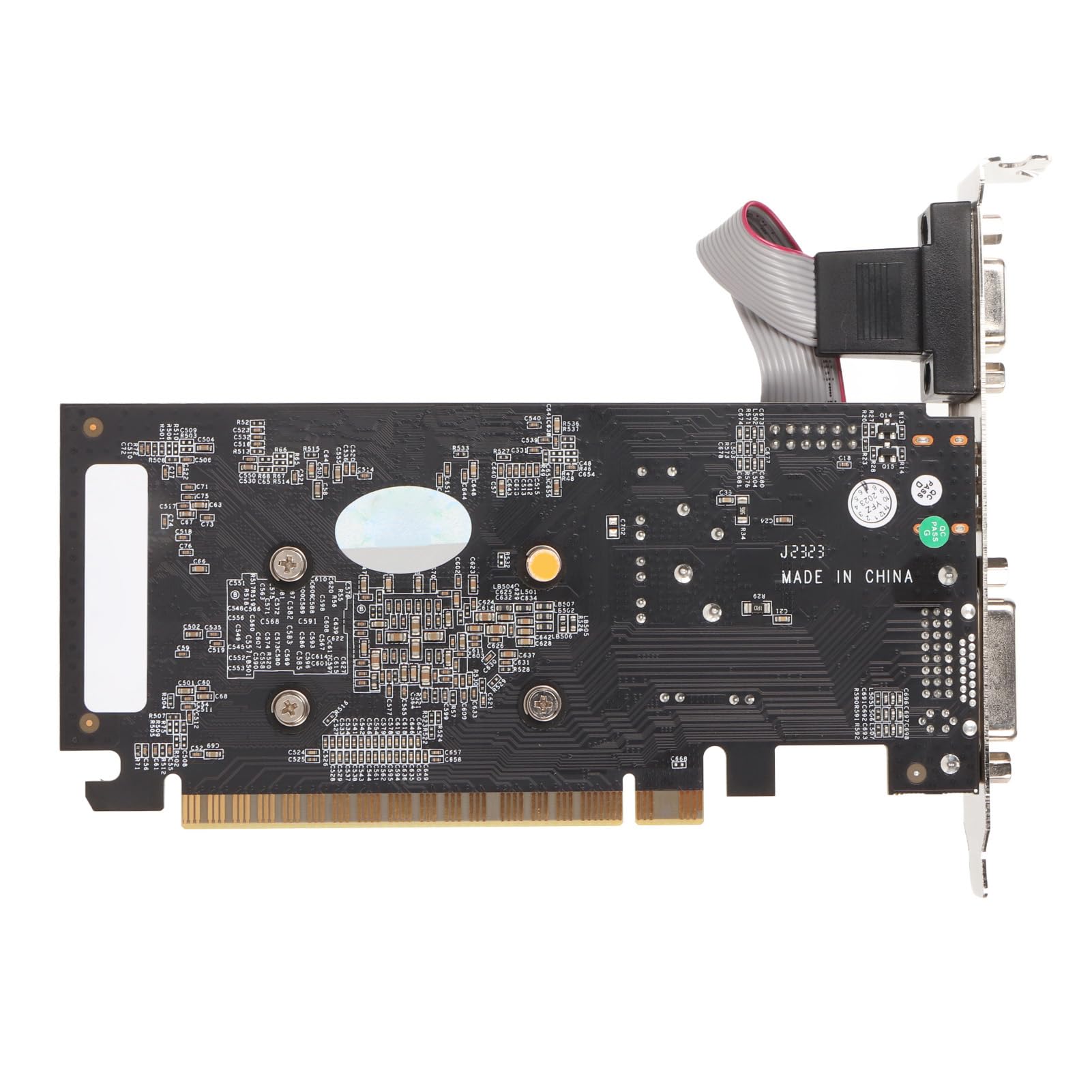 Jiawu GT 610 2GB DDR3 PCI Express 2.0 Graphics Card - 64-bit Single Fan Gaming GPU for PC, Desktop Computer, Video Editing & Gaming - Perfect for Home Office, Workstation & Multimedia Entertainment