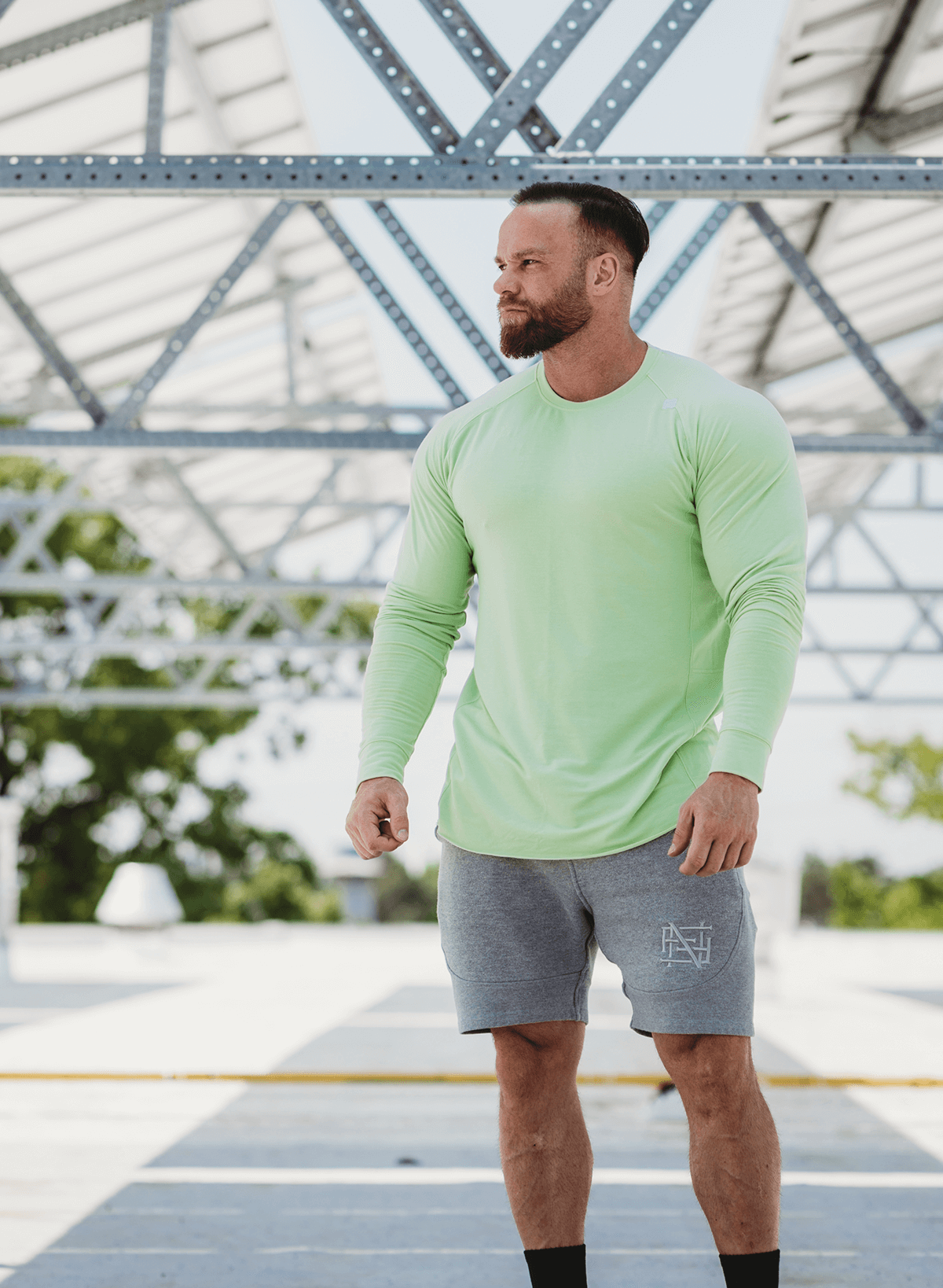 Premium Green Core Long Sleeve Shirt for Men & Women - Comfortable Cotton Blend Top for Casual Wear, Outdoor Activities & Layering
