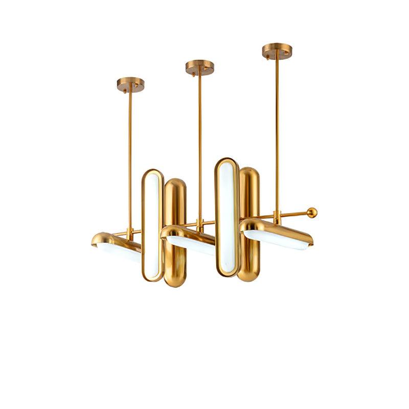Modern Crystal Capsule Chandelier - Elegant Ceiling Light Fixture for Dining Room, Bedroom & Living Room Decor - Perfect for Home, Hotel, and Wedding Venue Lighting