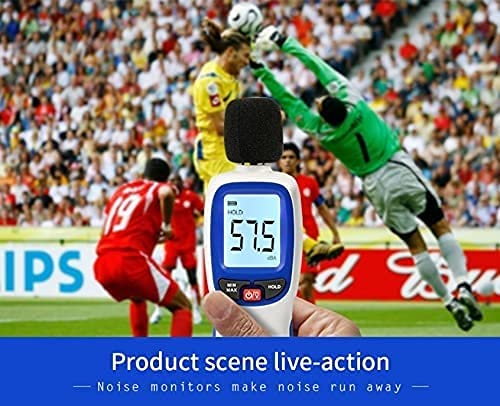 Digital Sound Level Meter & Noise Recorder - 30-130 dBA Decibel Meter with Max/Min/Hold - Perfect for Workplace Safety, Home Noise Monitoring & Industrial Testing