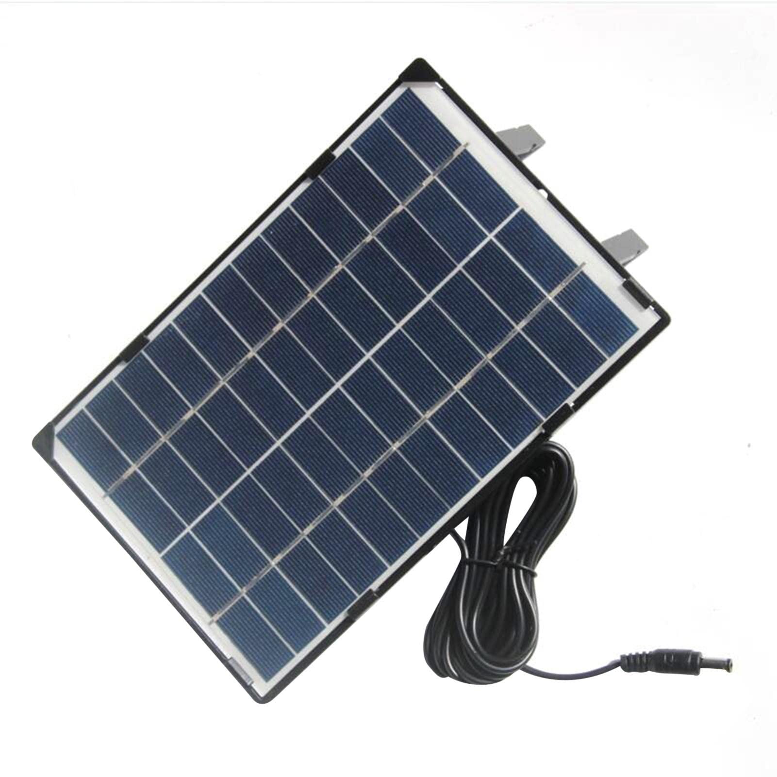 LOSOO 6W Solar Panel for Outdoor Security Cameras - Eco-Friendly Solar Charger with Ultra Charging Socket for Battery Spotlight Cam | Perfect for Home Surveillance, Wildlife Monitoring & Off-Grid Security Systems