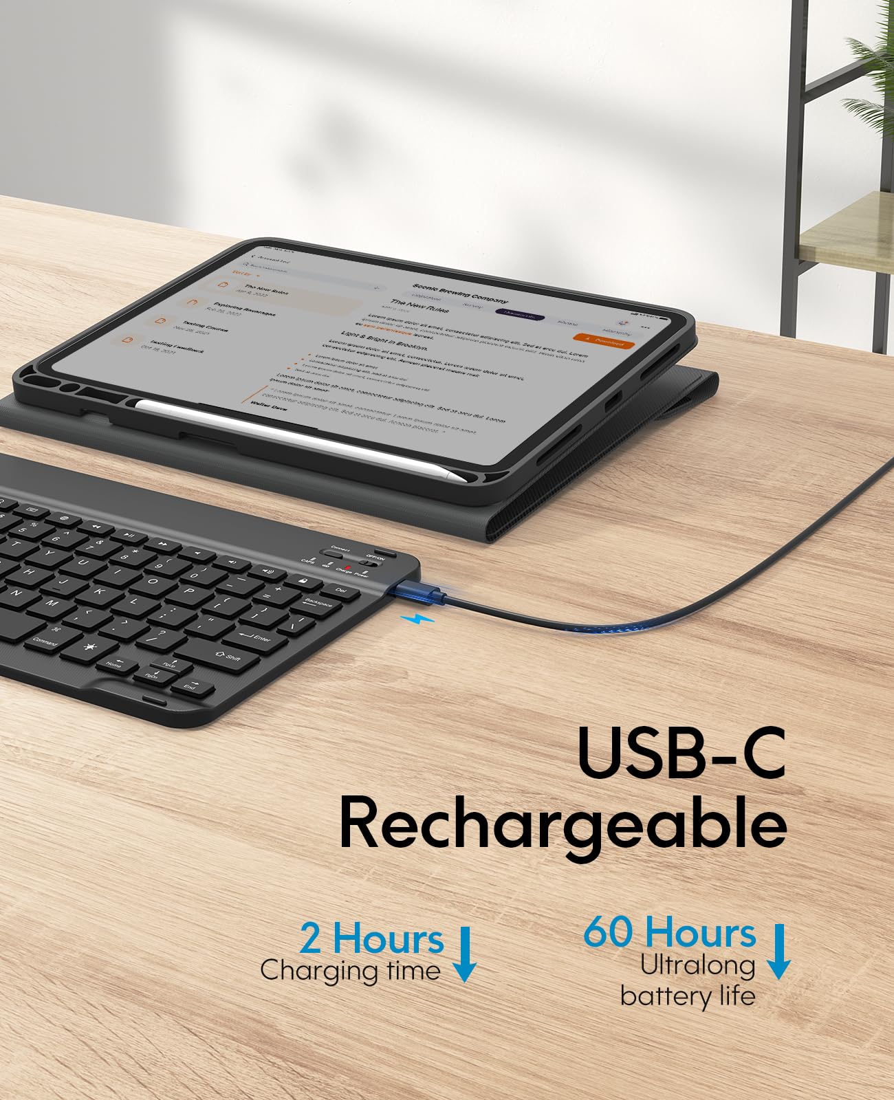CHESONA iPad Air 11 Inch Keyboard Case with Backlit Detachable Keyboard for iPad Pro 11 (All Generations) & iPad Air 5th/4th Gen - Compatible with M3/M2 iPad (2024/2025) - Includes Apple Pencil Holder | Perfect for Work, Study & Travel (Black)