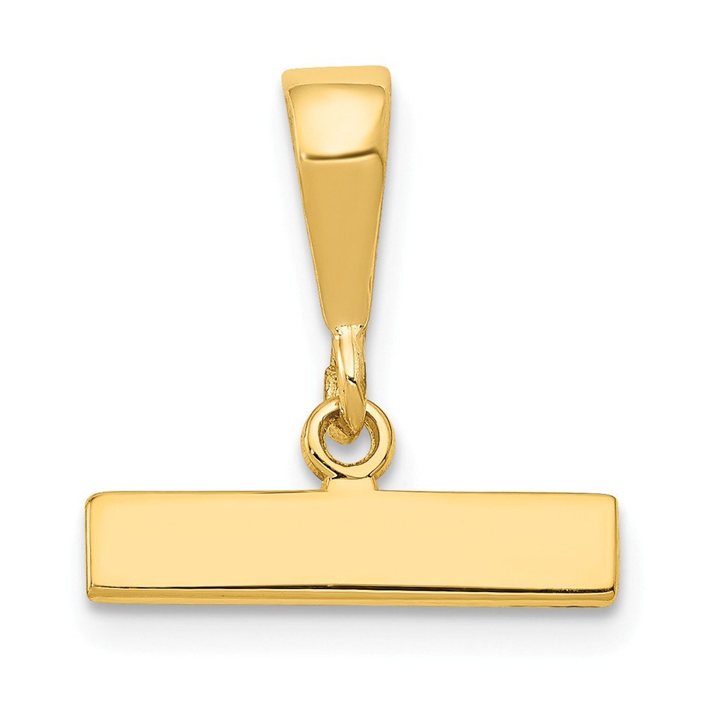 14K Solid Yellow Gold Large Charm Pendant (14mm x 15mm) - Handcrafted Jewelry for Women, Gift for Her, Perfect for Necklaces & Bracelets